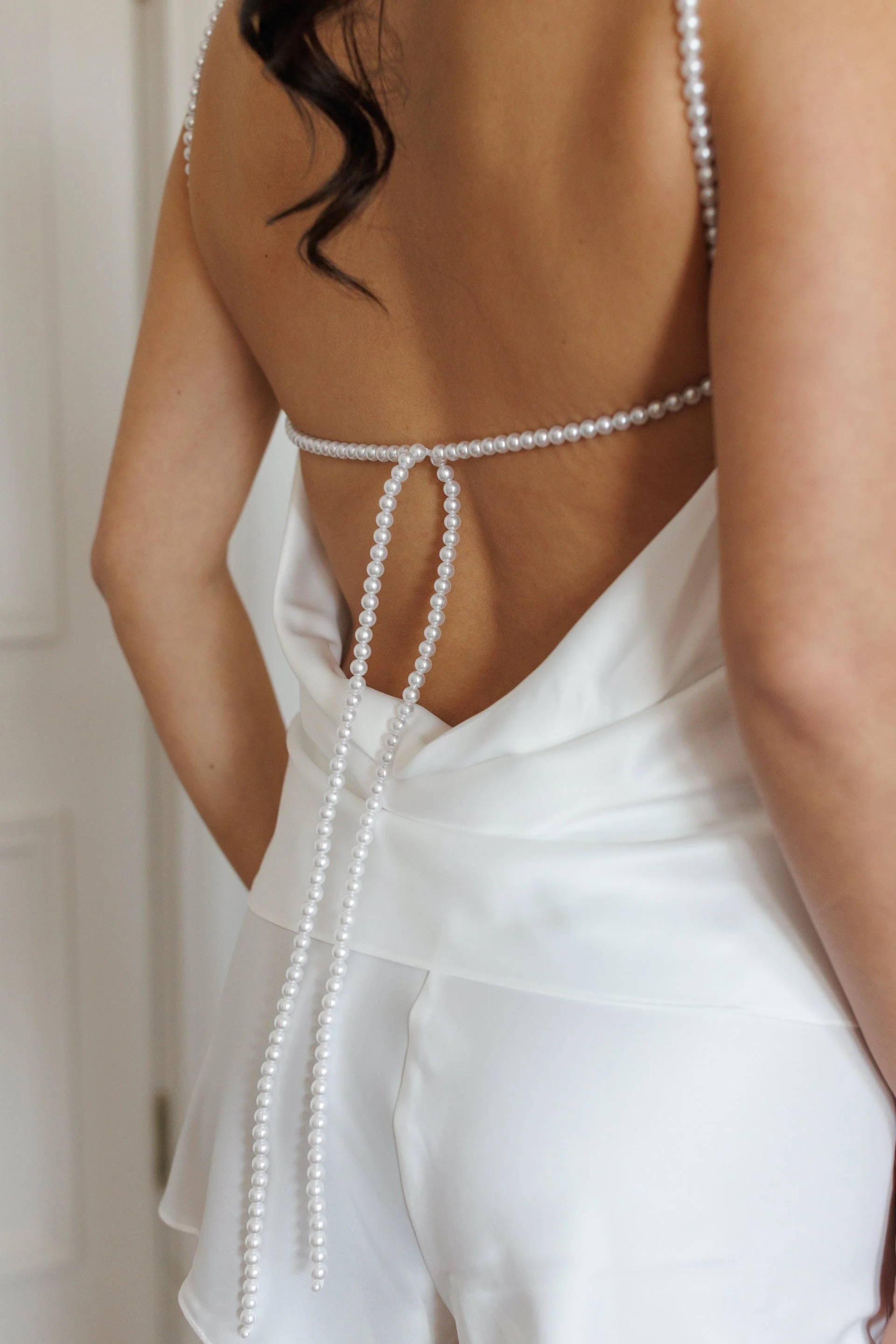 Anais Pearl Cowl Back Cami Set - Image 4