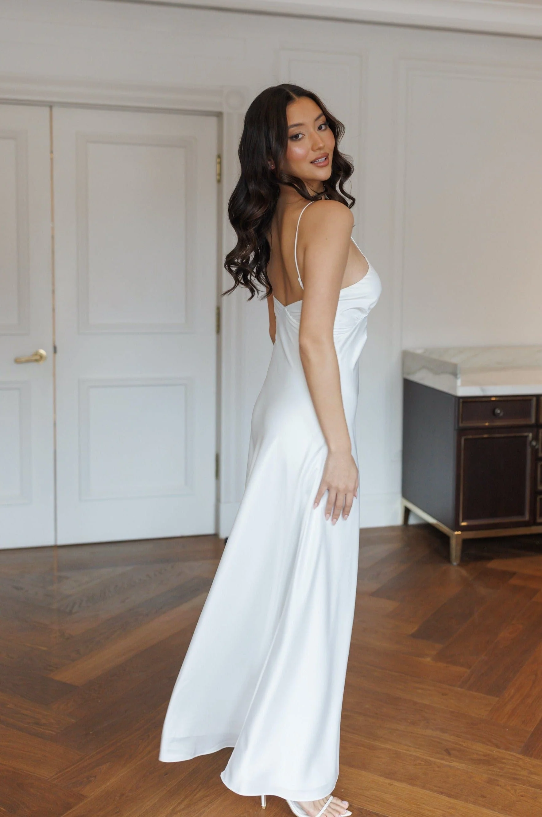 Anine Satin Maxi Bridal Slip - Image 6