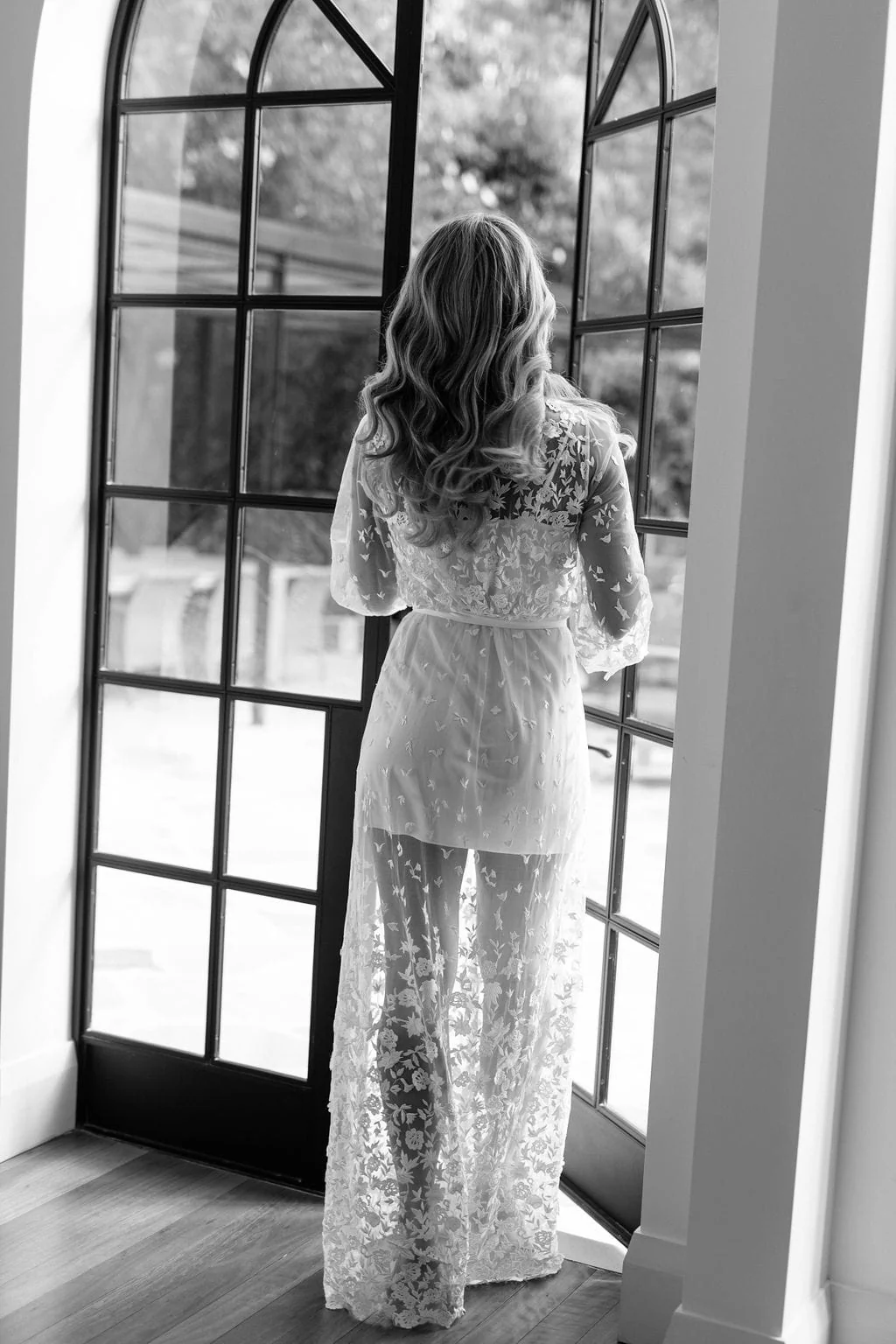 Adele Lace Maxi Bridal Robe - Includes Slip - Image 7