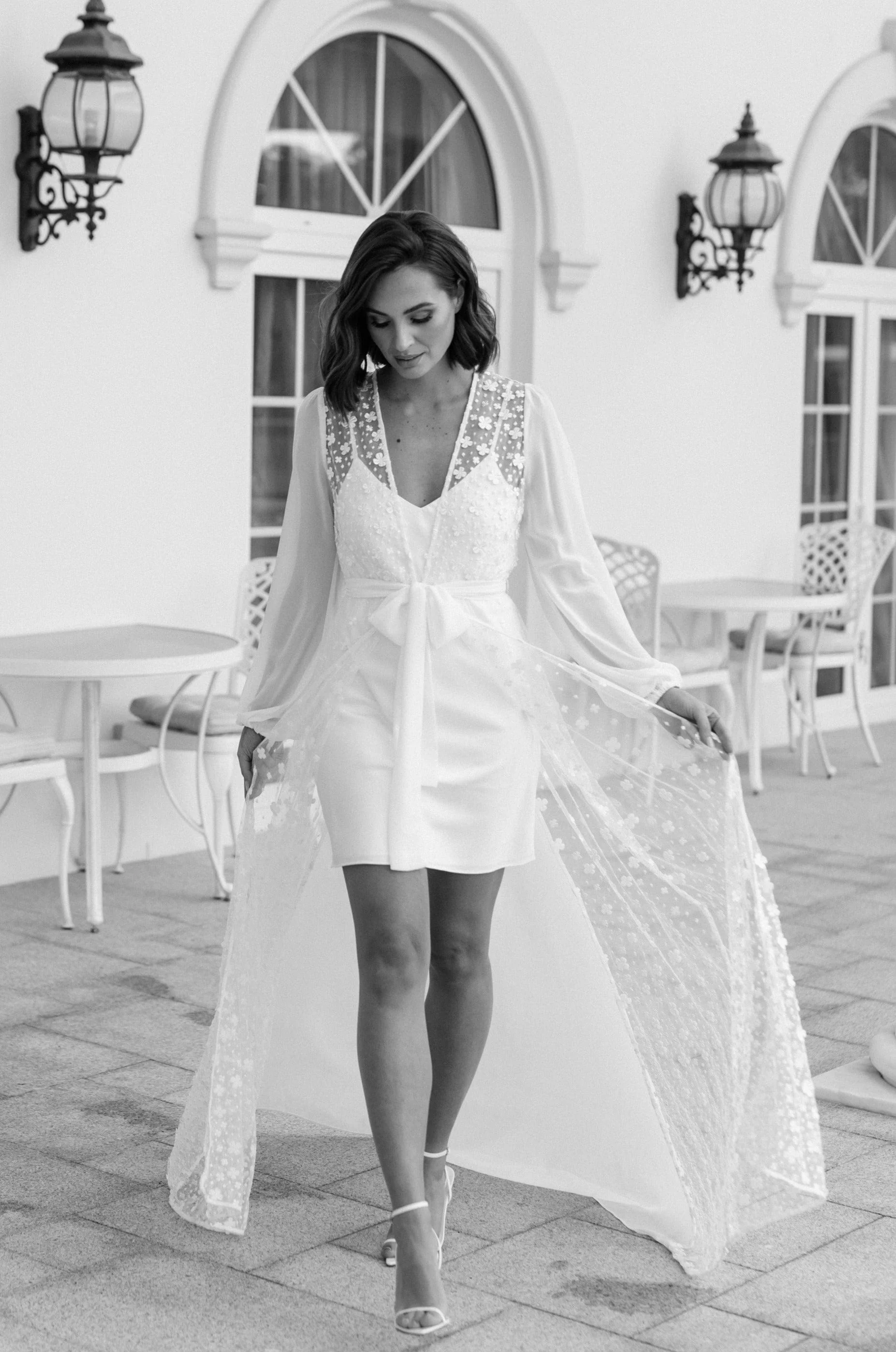 Cassidy Forget Me Knot Lace Maxi Bridal Robe - Includes Slip - Image 7