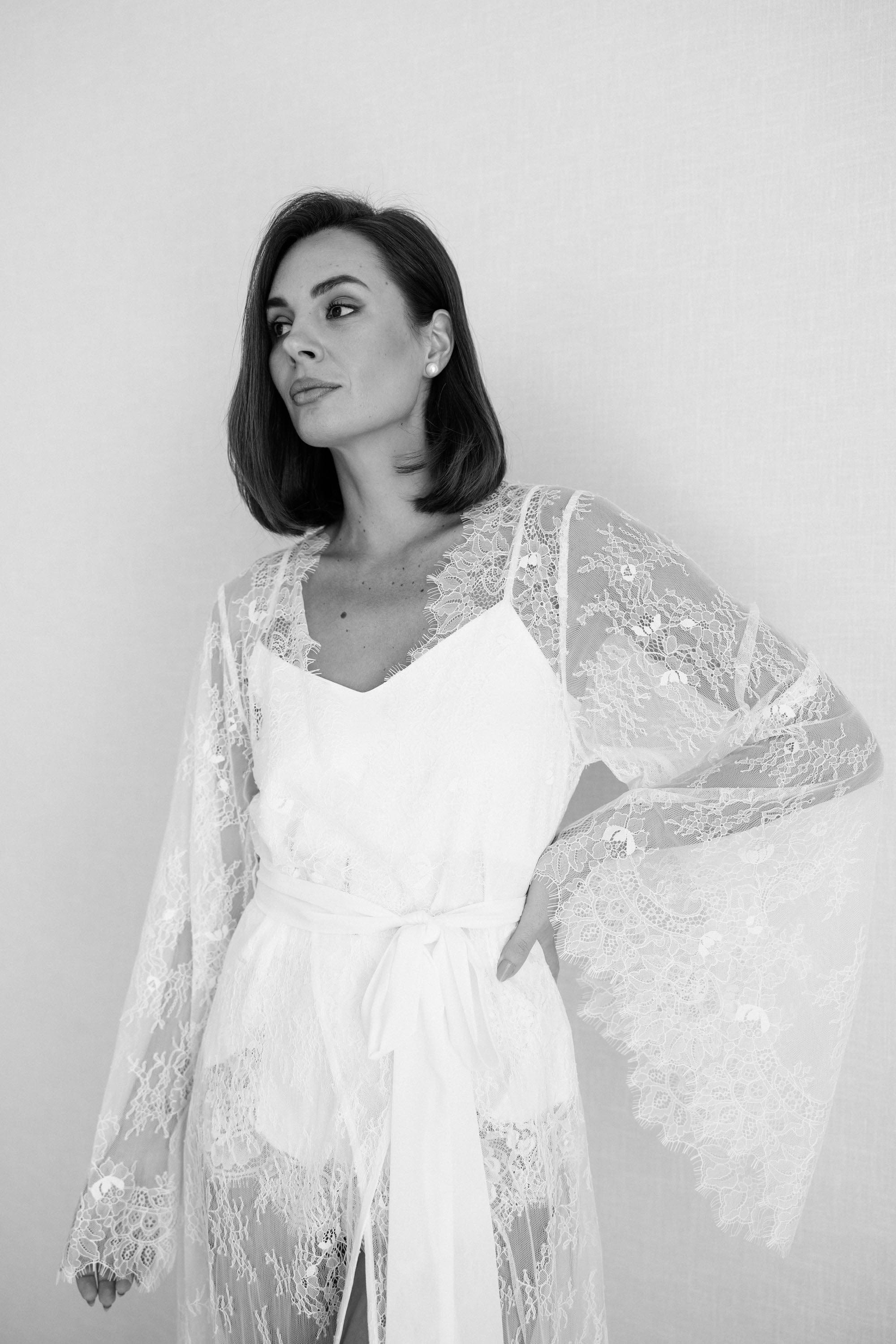 Cerise Lace Maxi Robe - Image 11