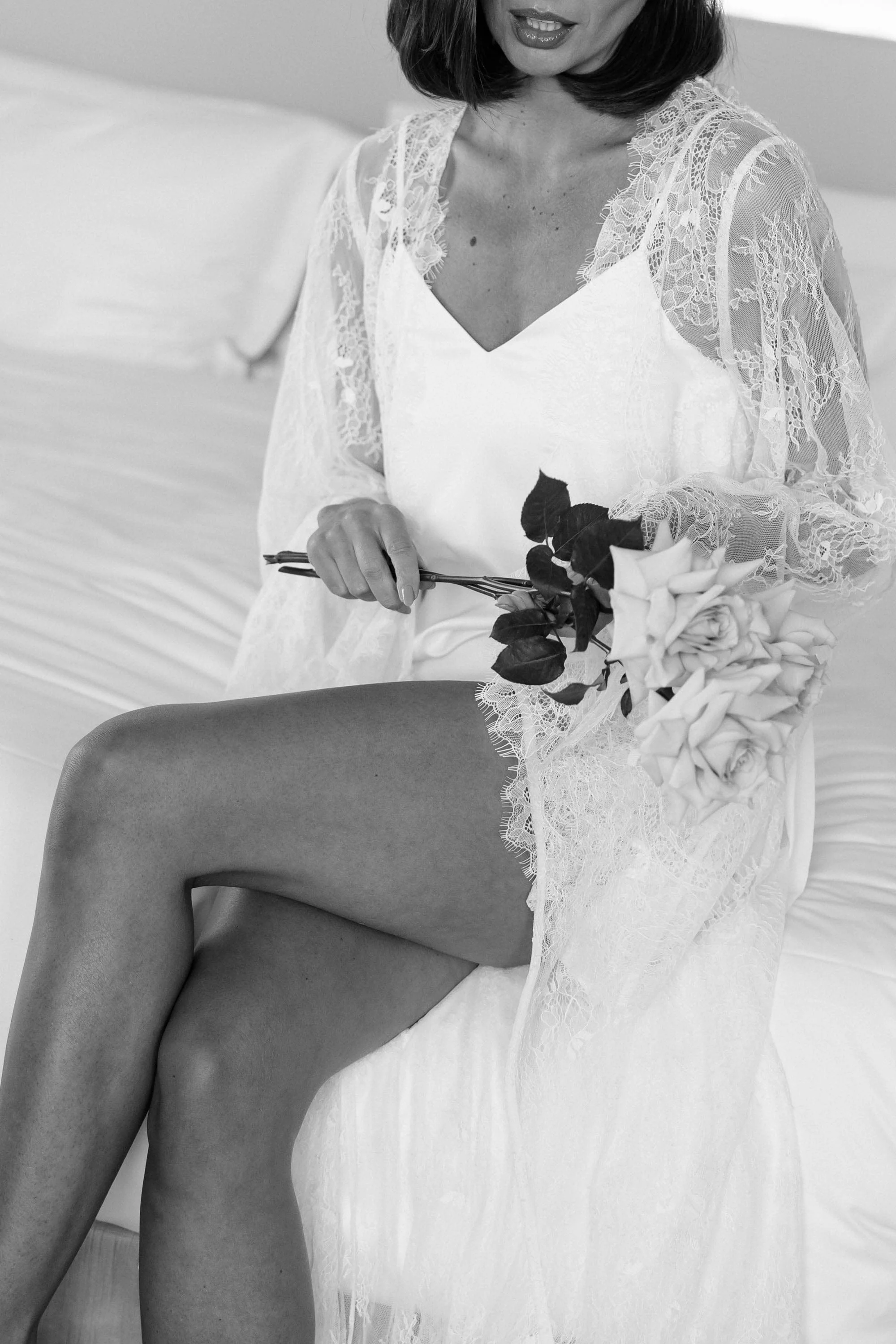Cerise Lace Maxi Robe - Image 13