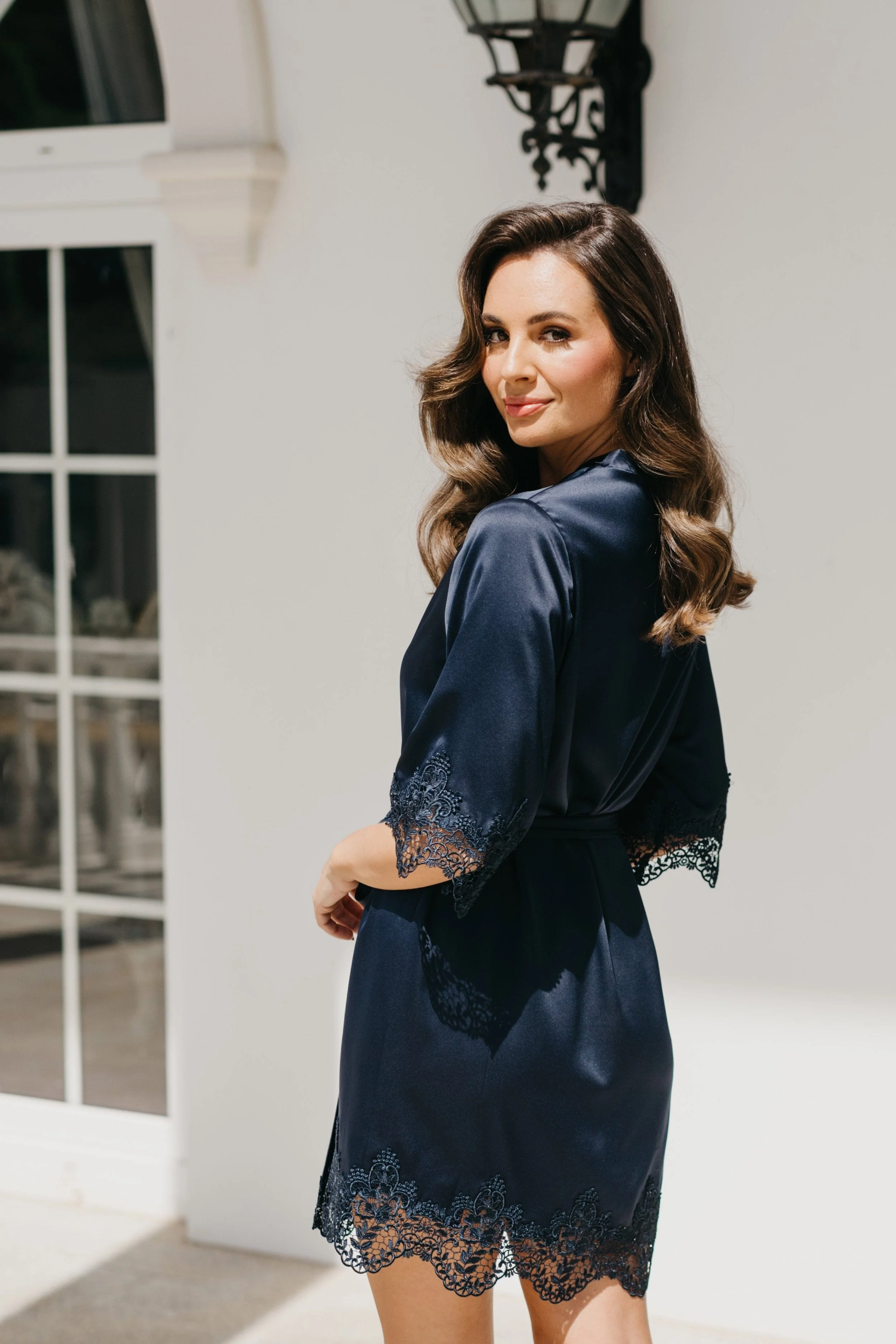 Chiara Satin Trim Robe - Image 19
