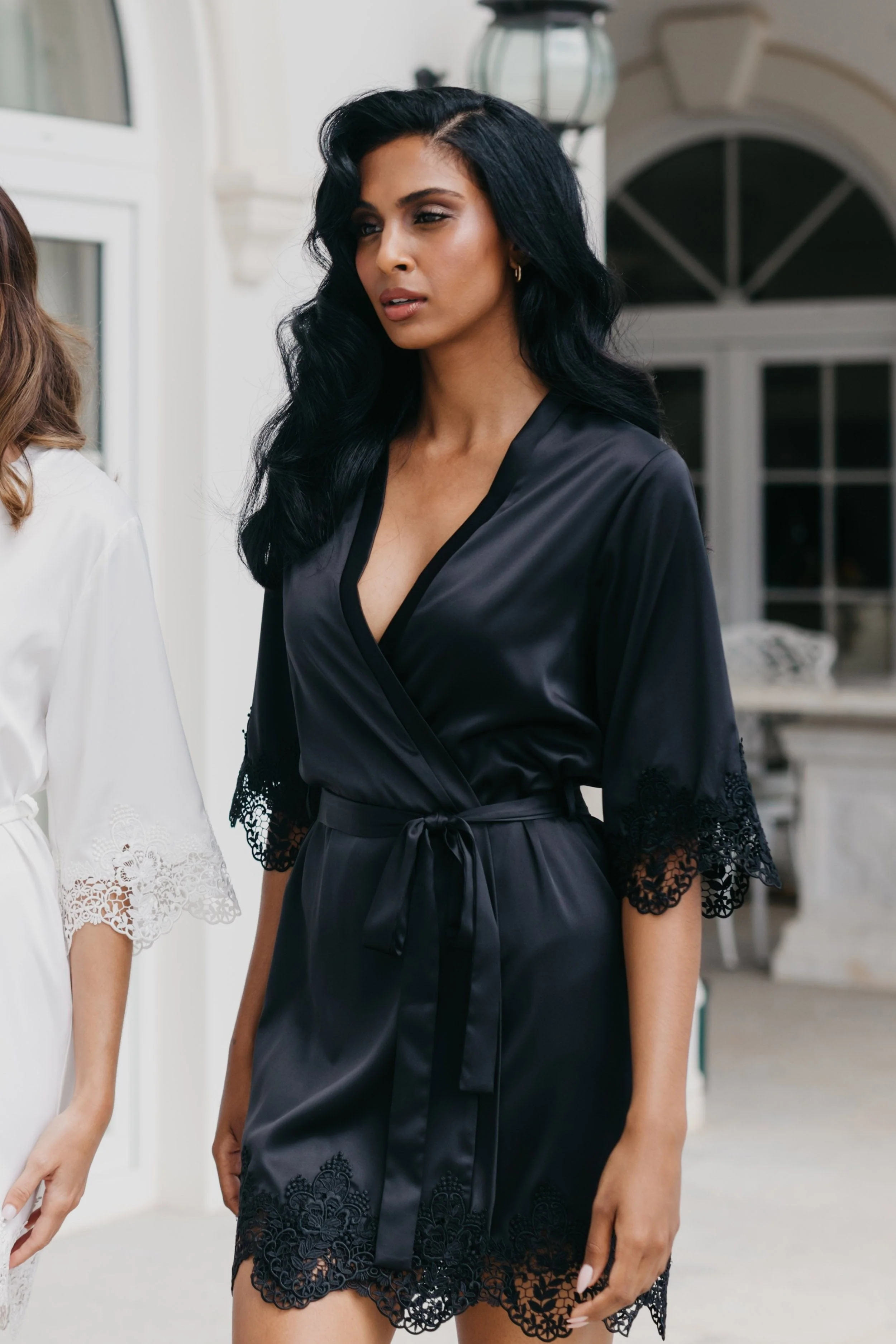 Chiara Lace Trim Robe - Image 19