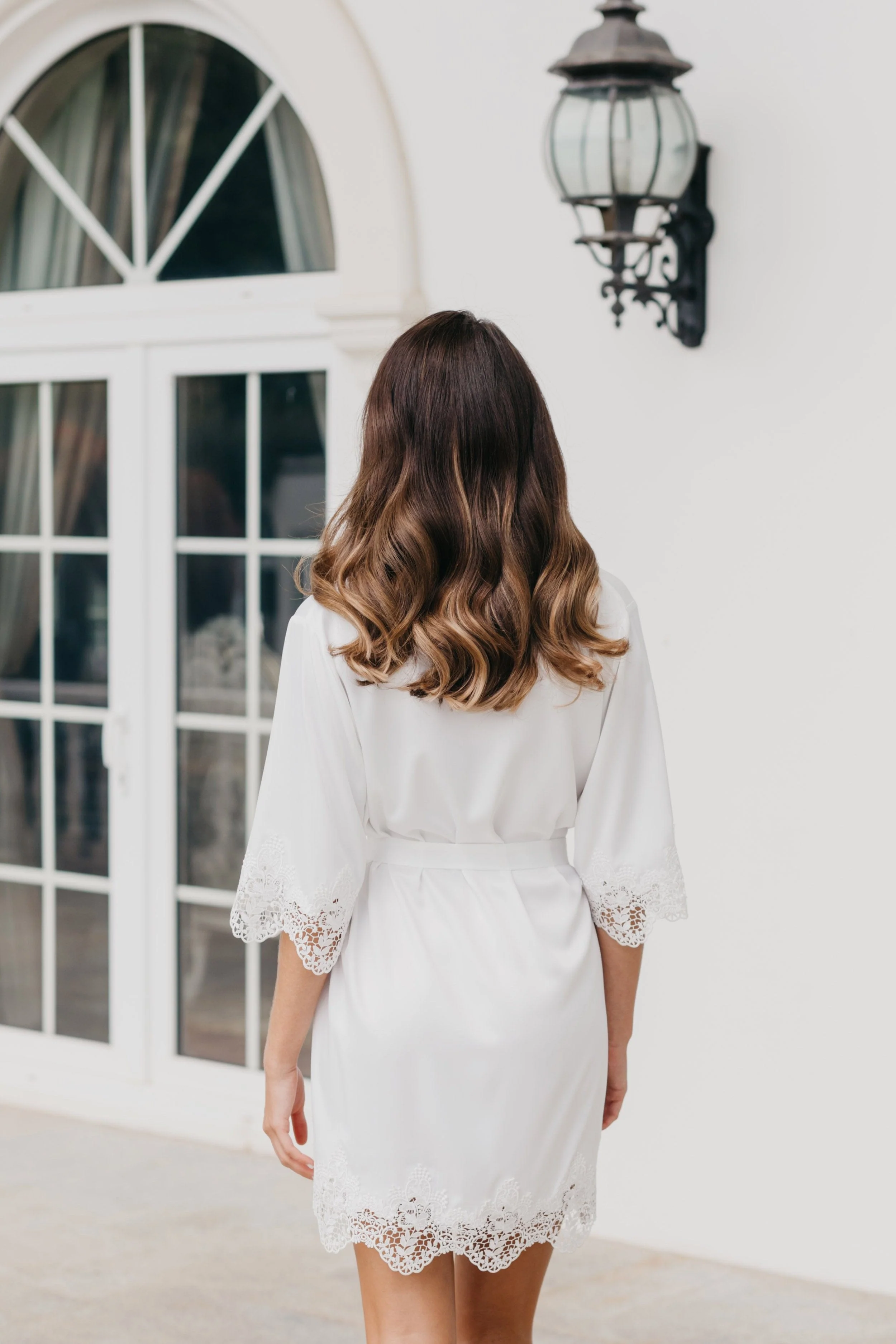 Chiara Lace Trim Robe - Image 13
