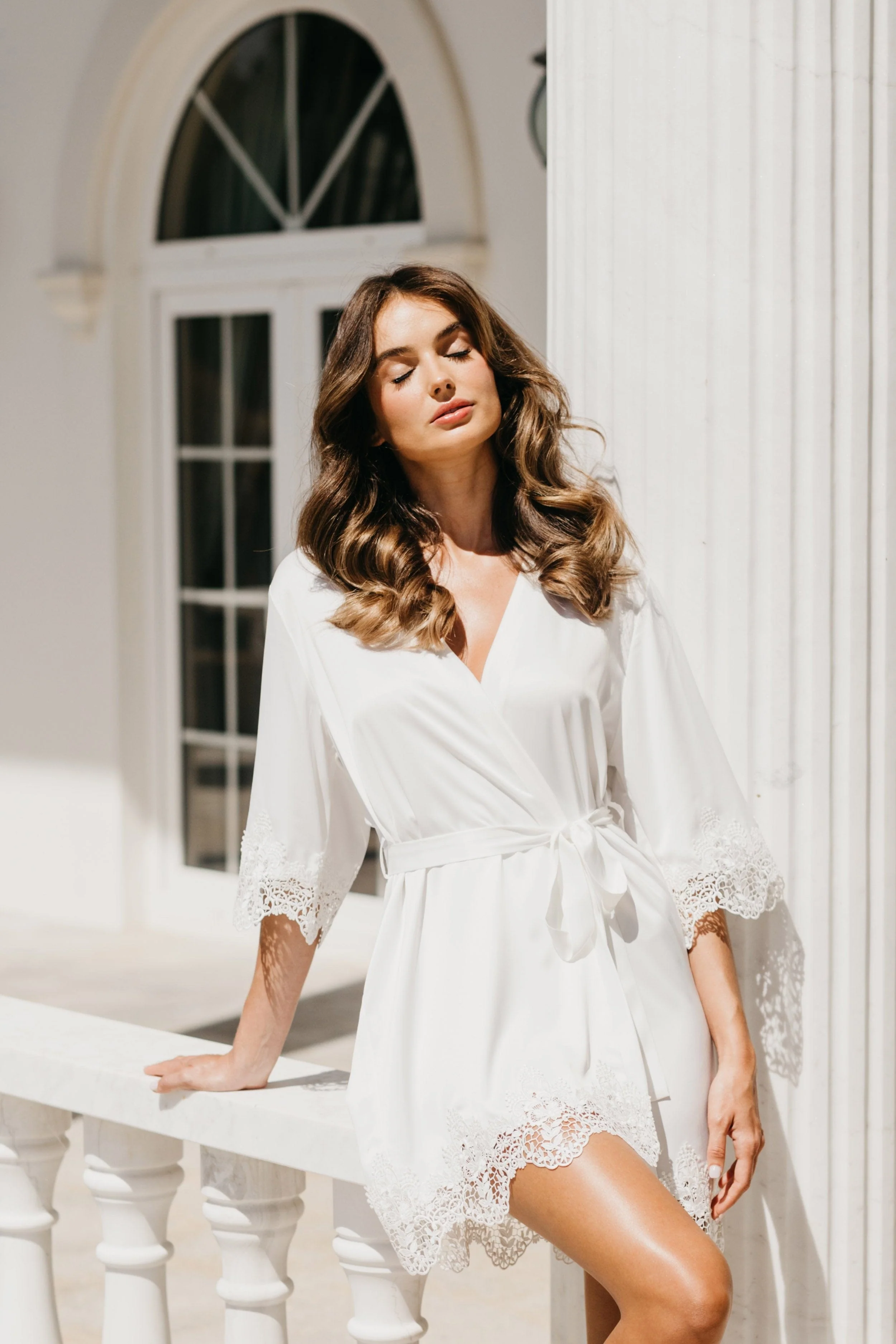 Chiara Satin Trim Robe - Image 6
