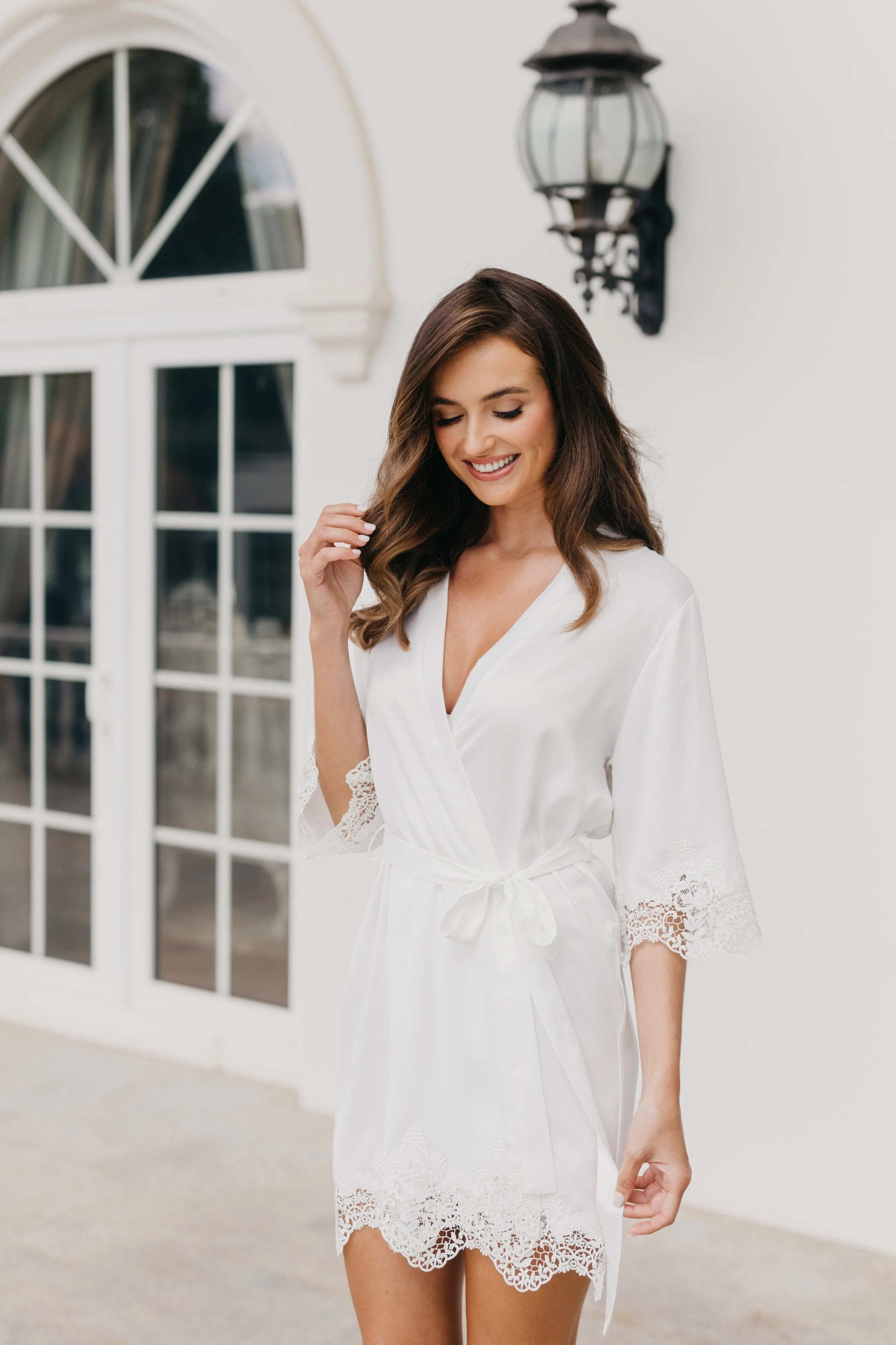 Chiara Satin Trim Robe - Image 9