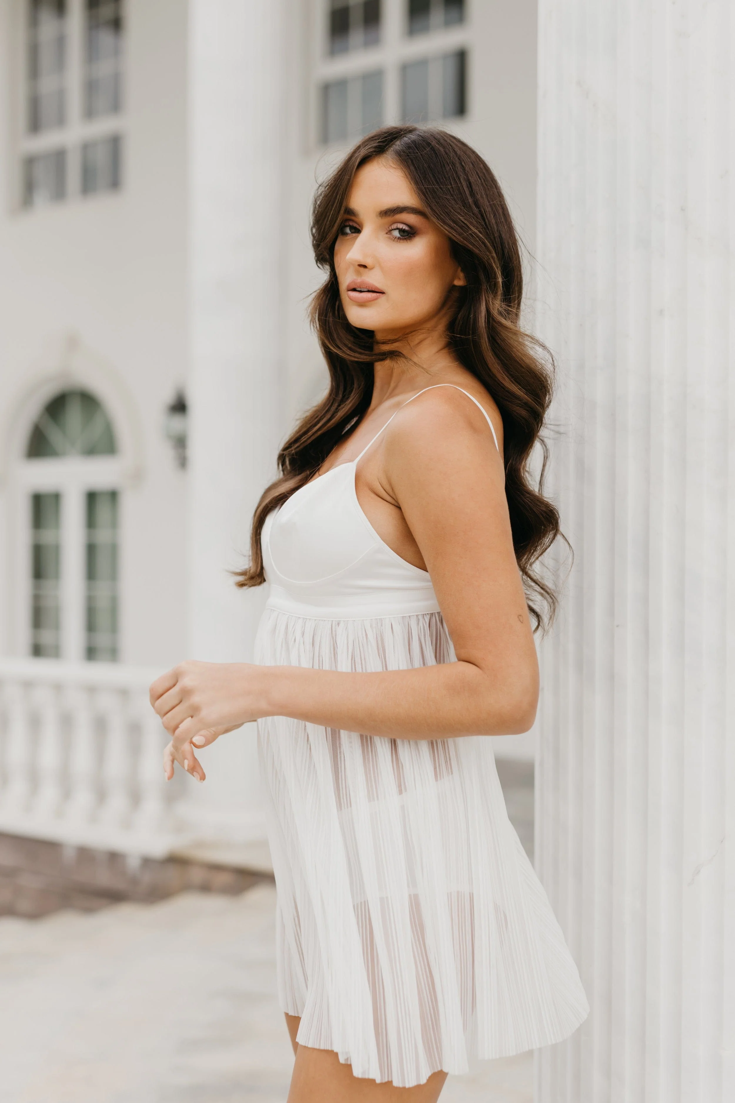 Collette Pleated Babydoll Bridal Slip - Image 5