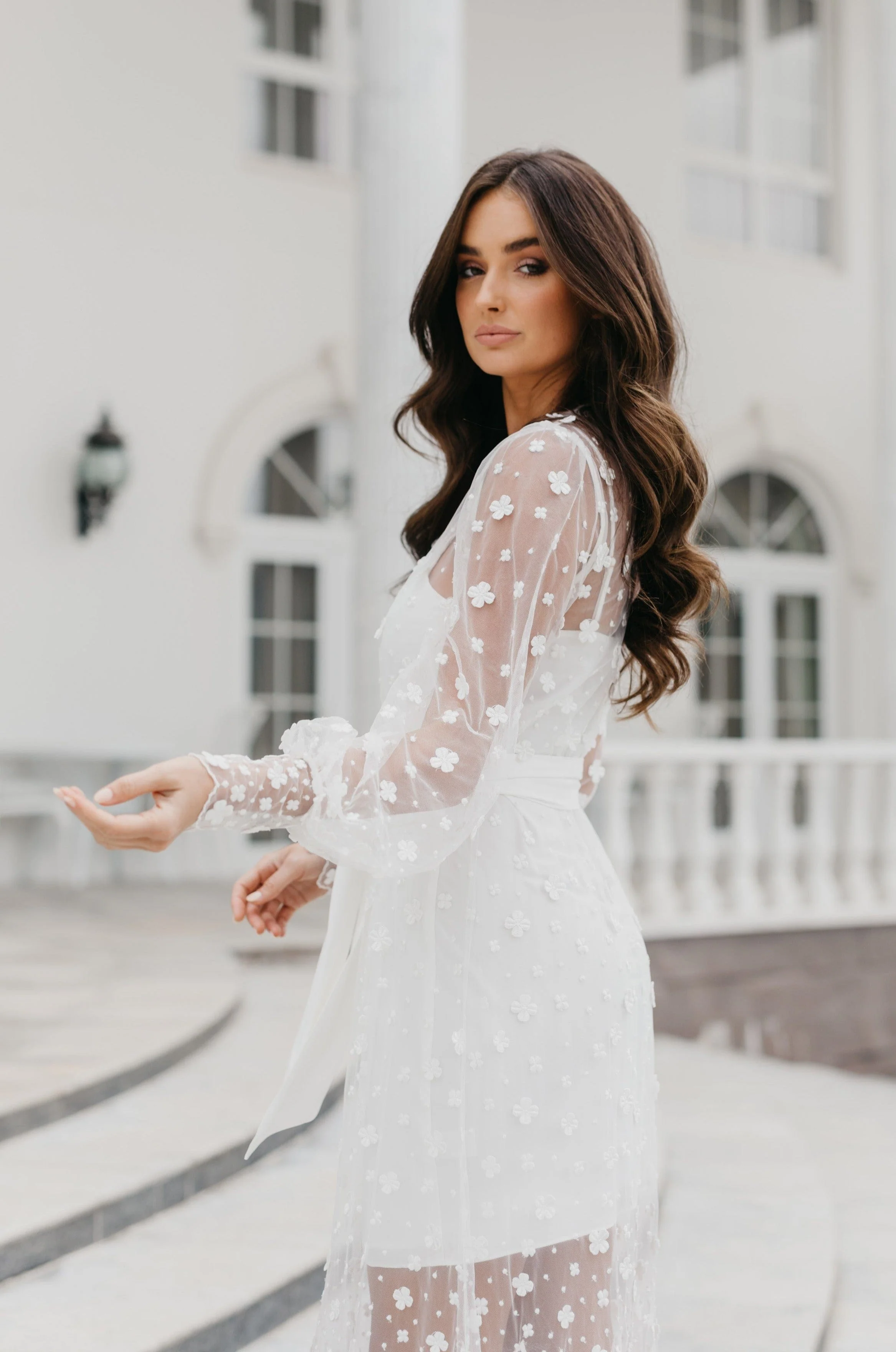 Imogen Forget Me Knot Lace Maxi - Includes Slip - Image 5