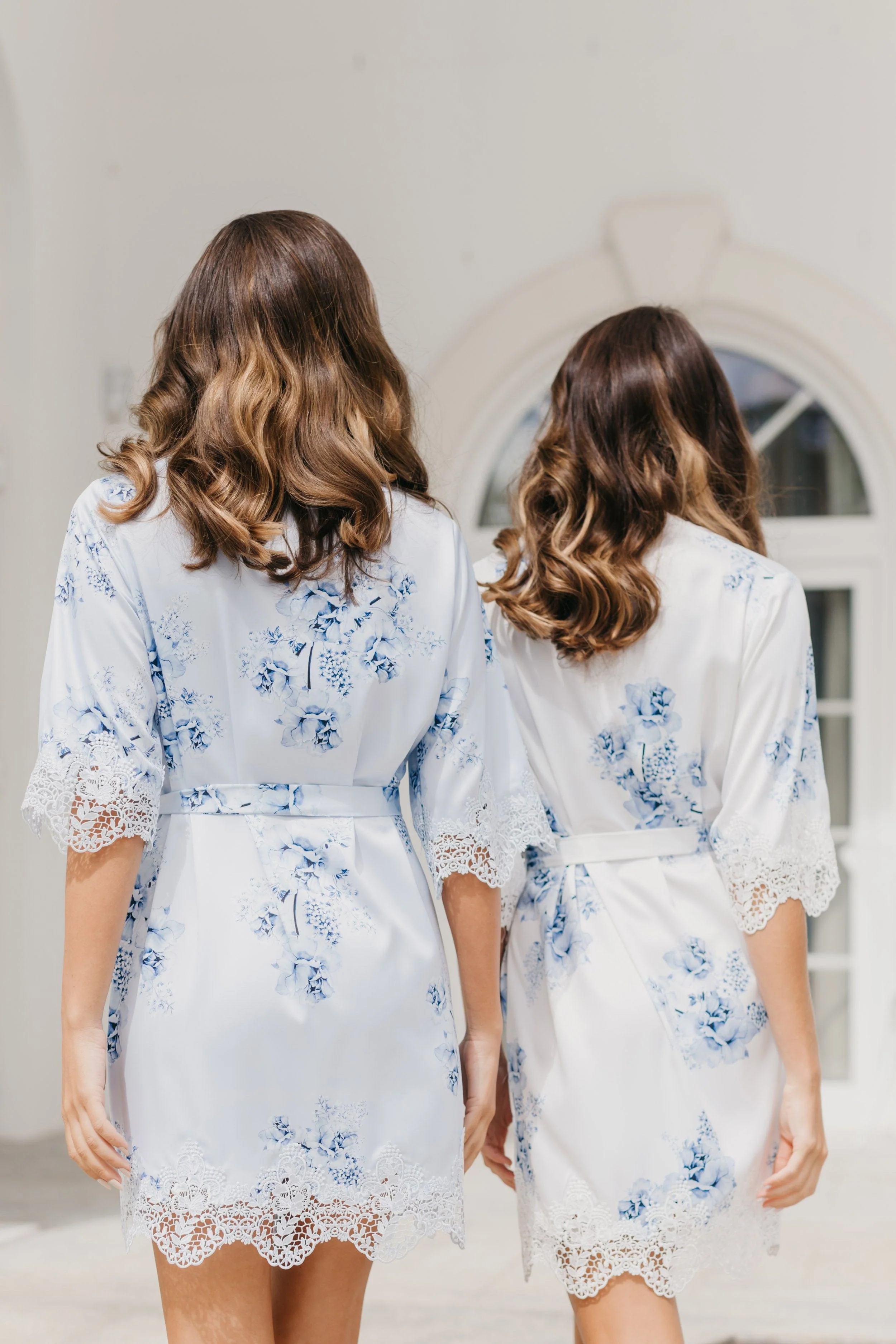 Ivana Bleu De Fleur Printed Robe - Image 19