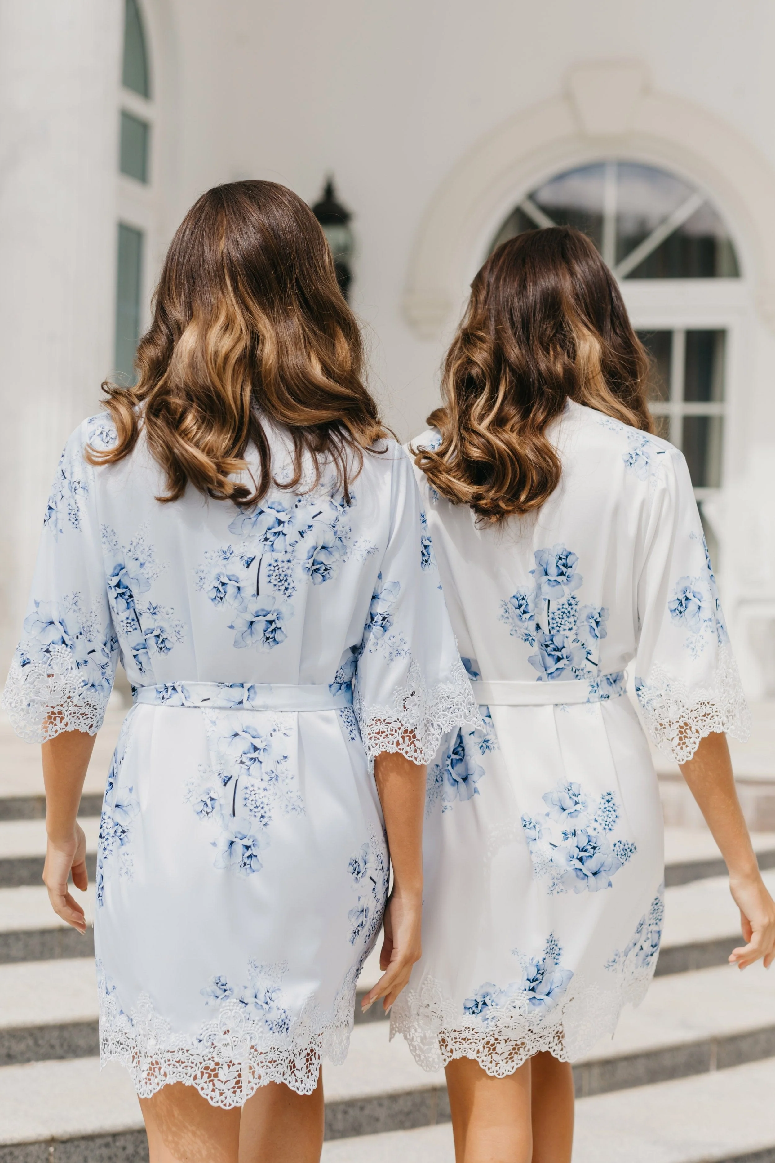 Ivana Bleu De Fleur Printed Robe - Image 11
