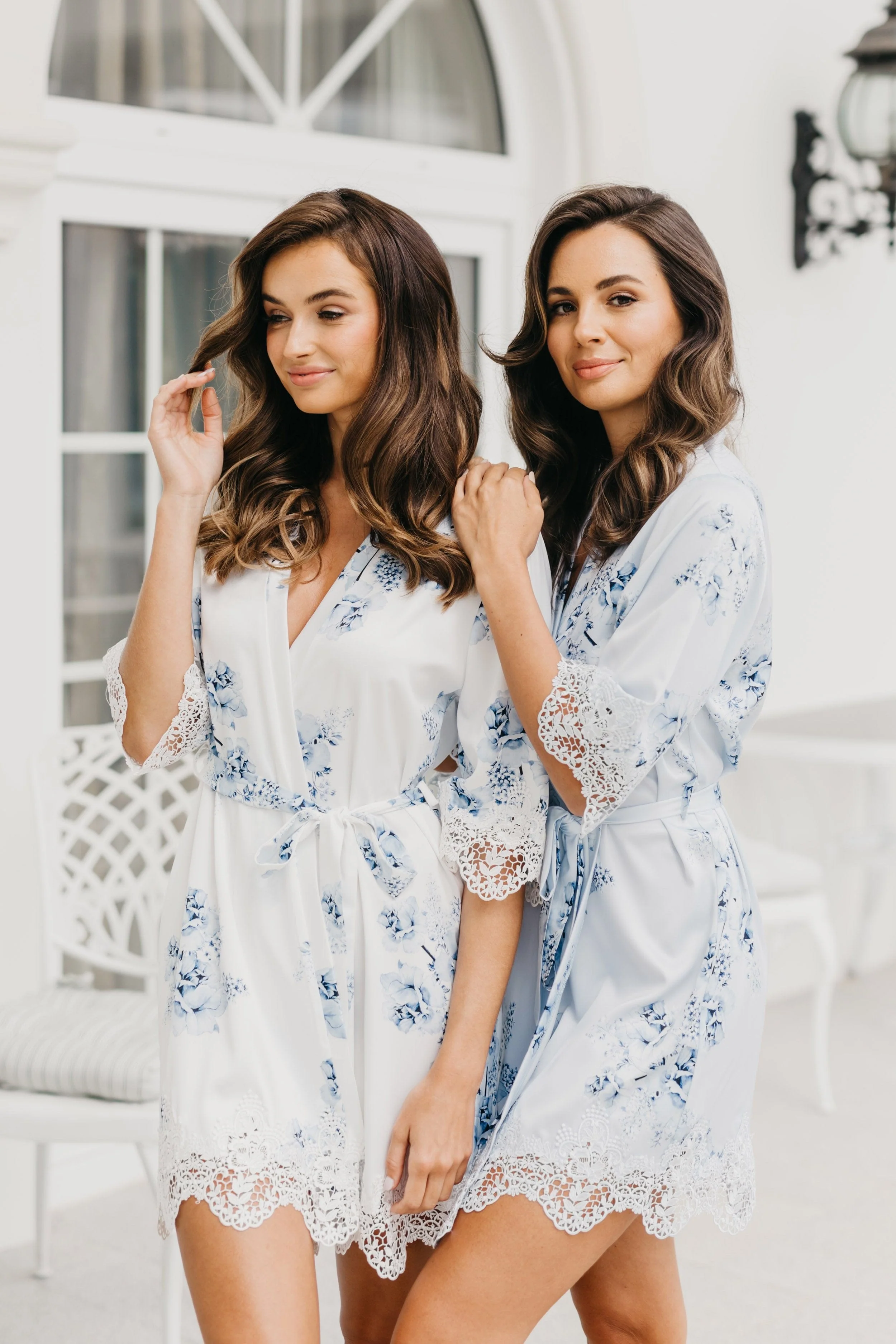 Ivana Bleu De Fleur Printed Robe - Image 8