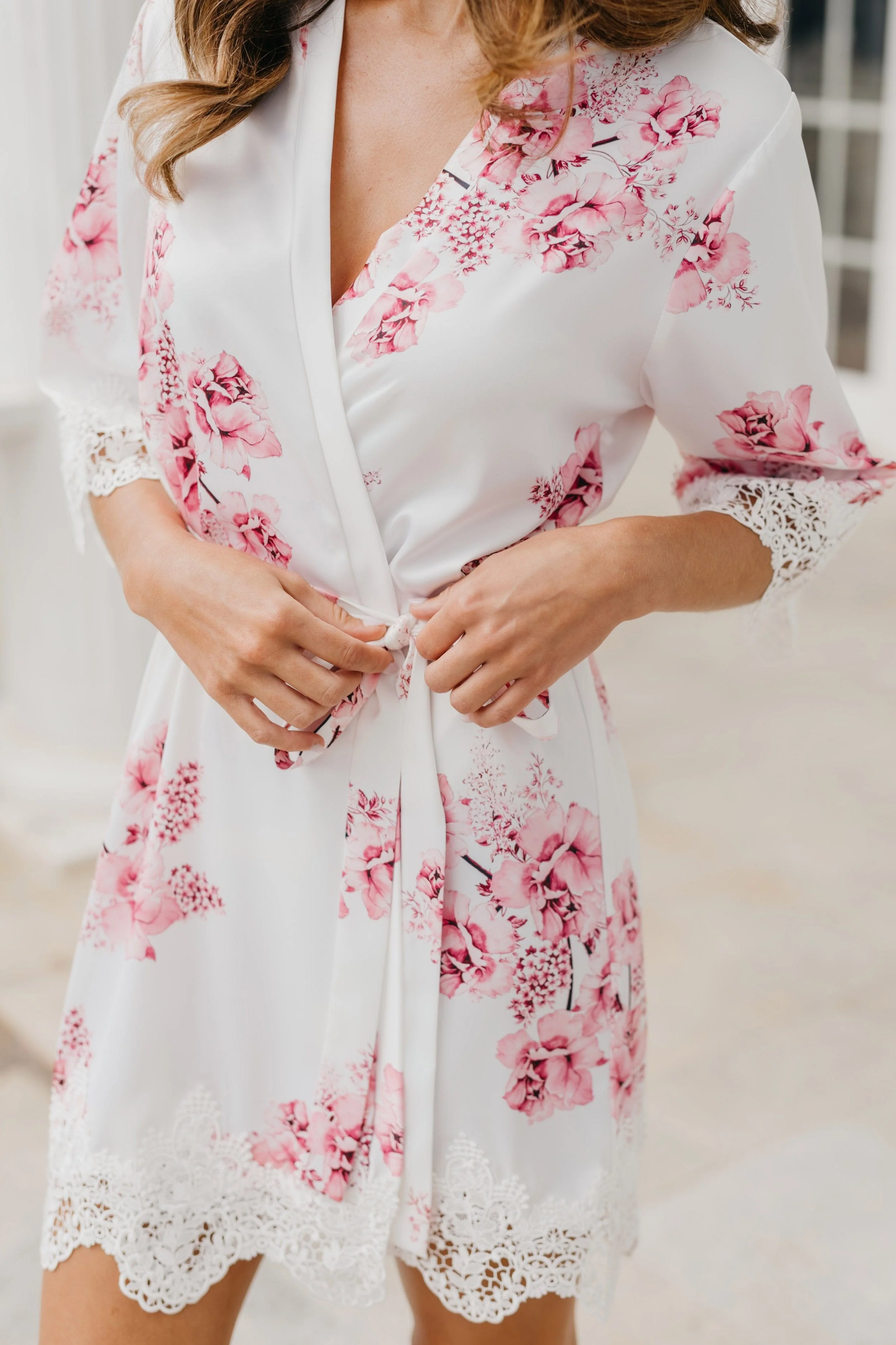 Ivana Bouquet De Fleur Printed Robe - Image 12