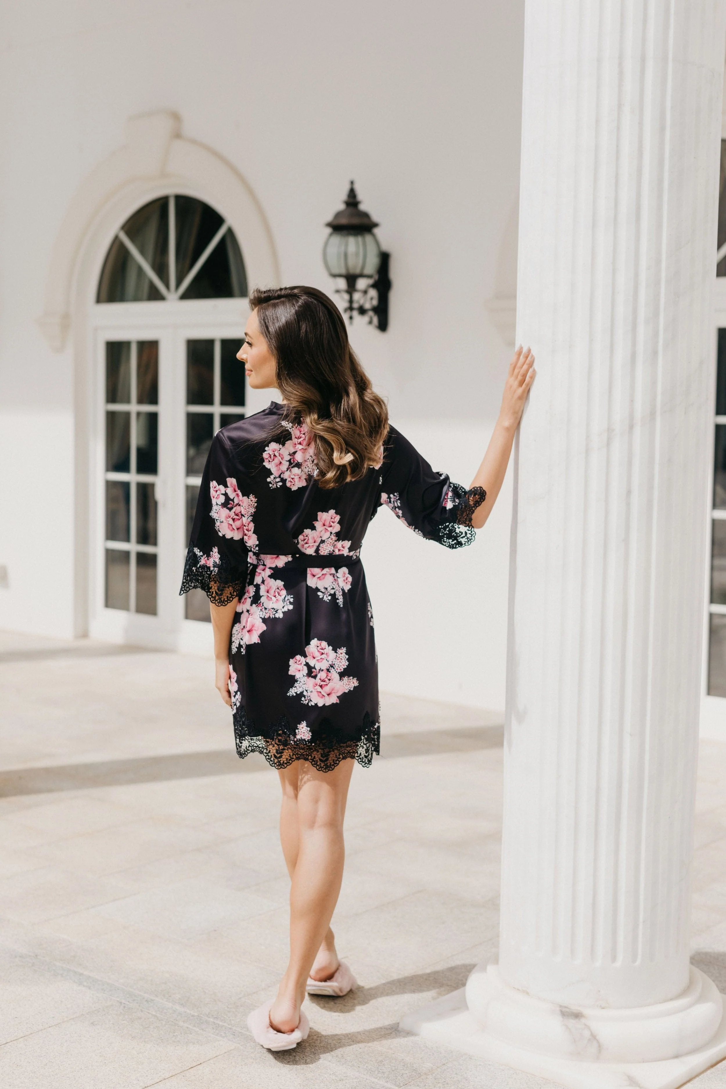 Ivana Bouquet De Fleur Printed Robe - Image 16