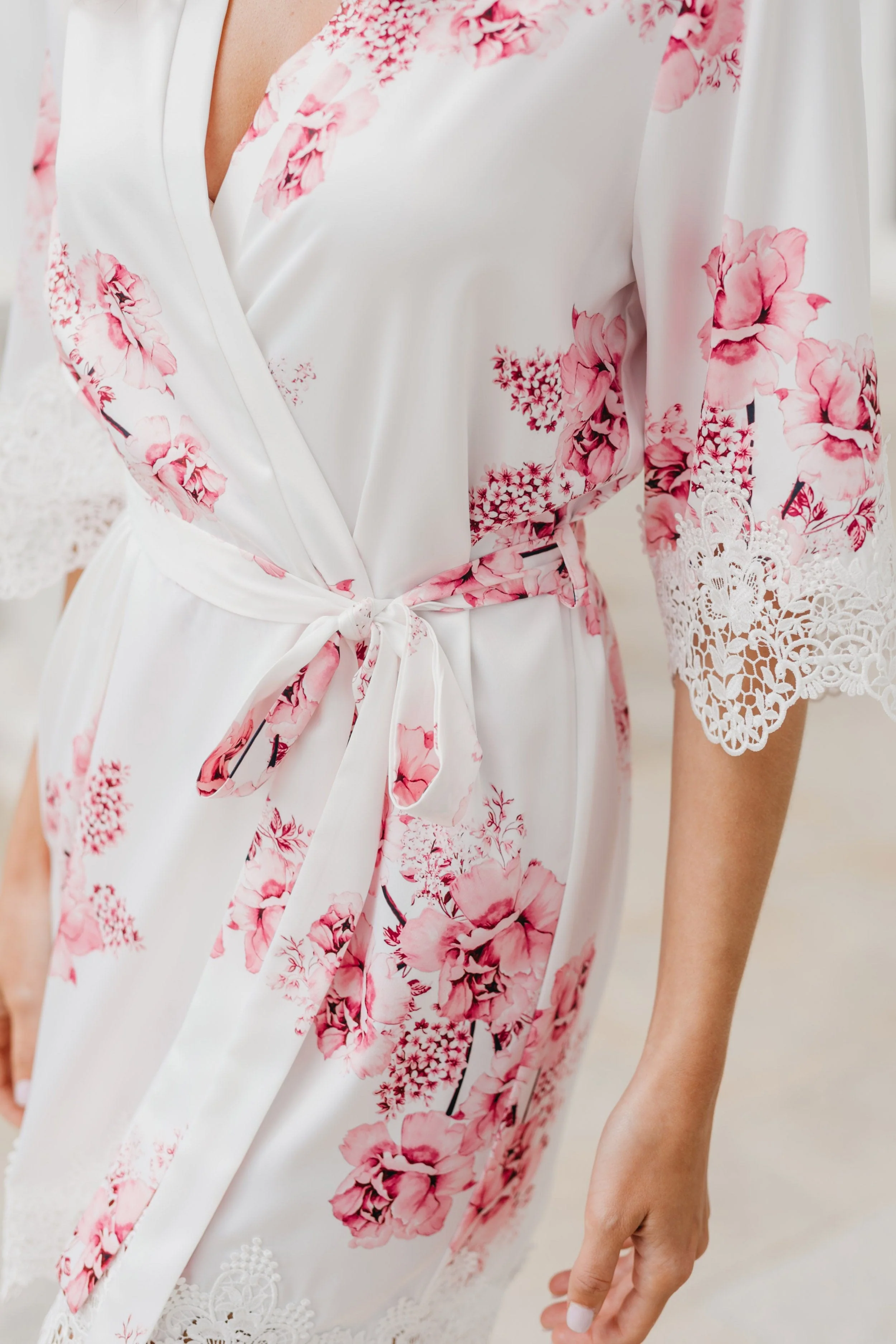 Ivana Bouquet De Fleur Printed Robe - Image 9