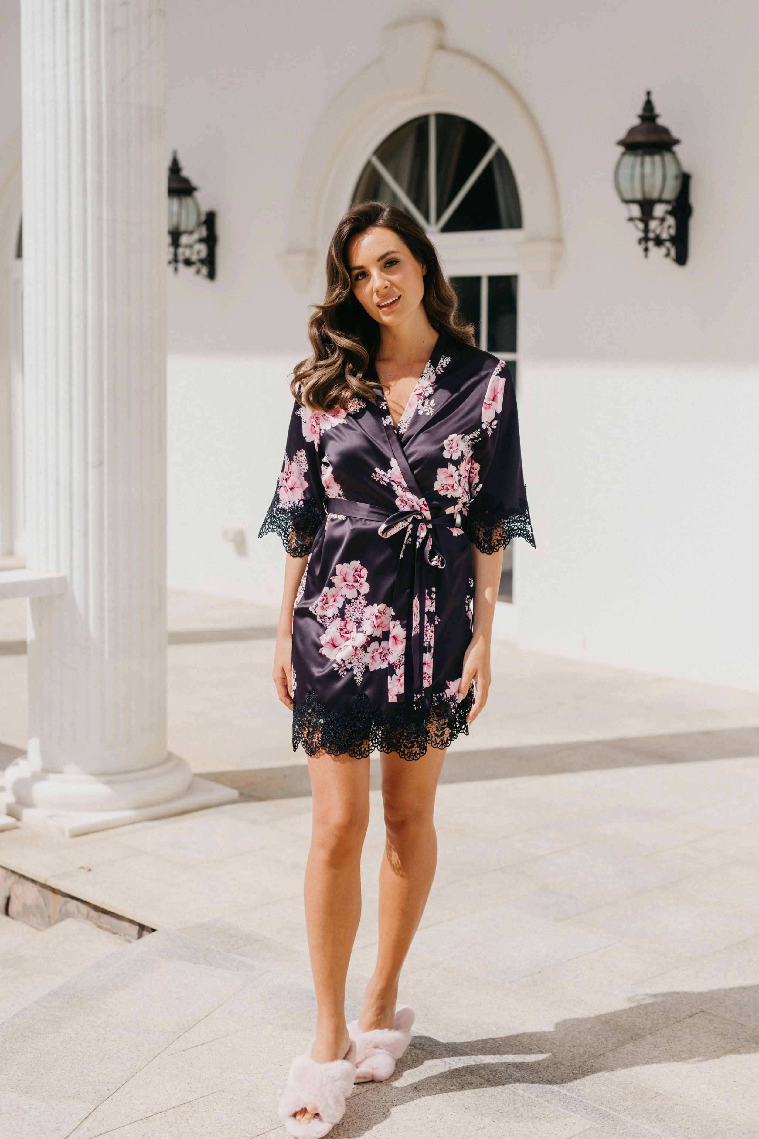 Ivana Bouquet De Fleur Printed Robe - Image 5