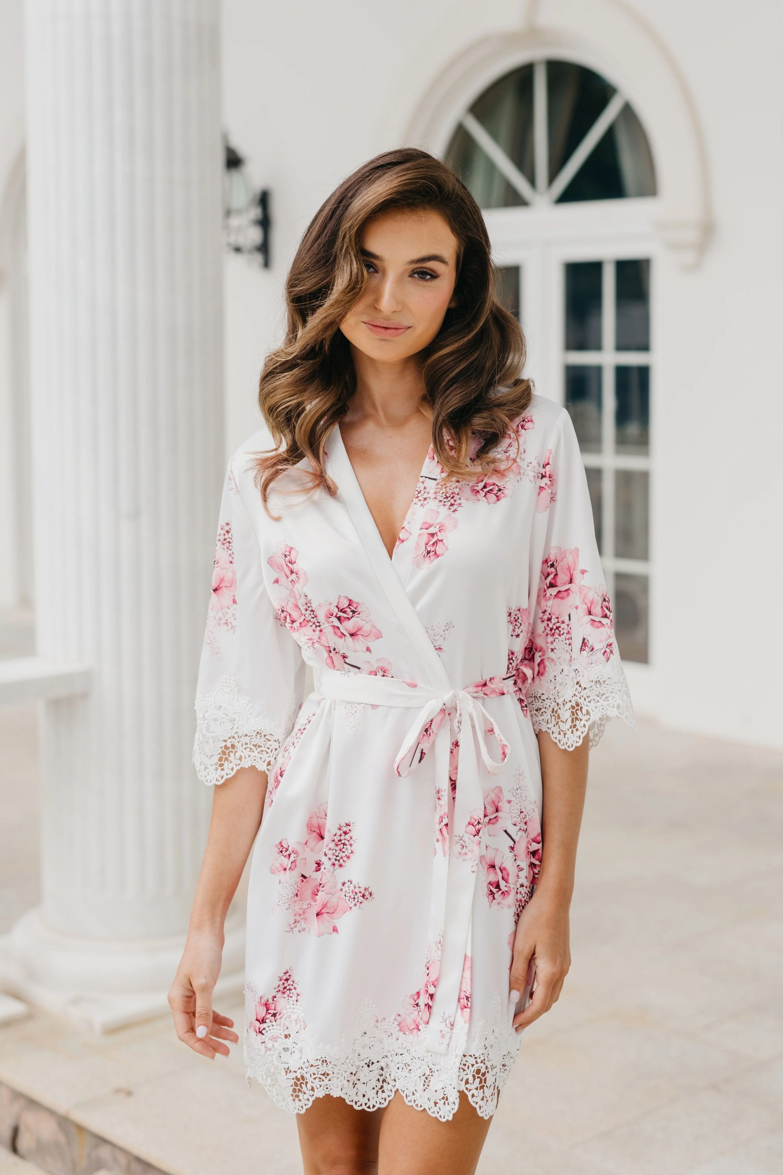 Ivana Bouquet De Fleur Printed Robe - Image 5