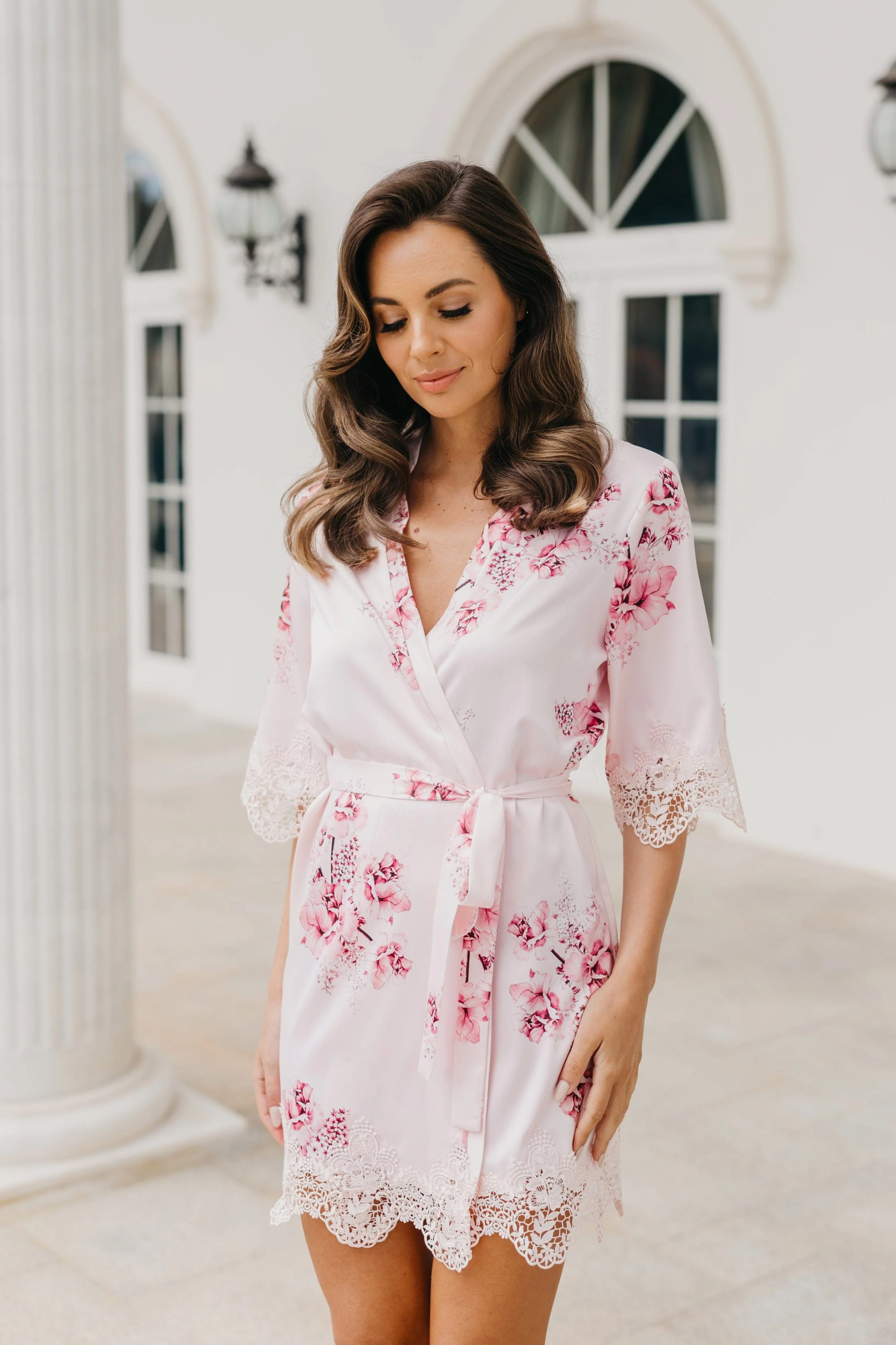 Ivana Bouquet De Fleur Printed Robe - Image 9