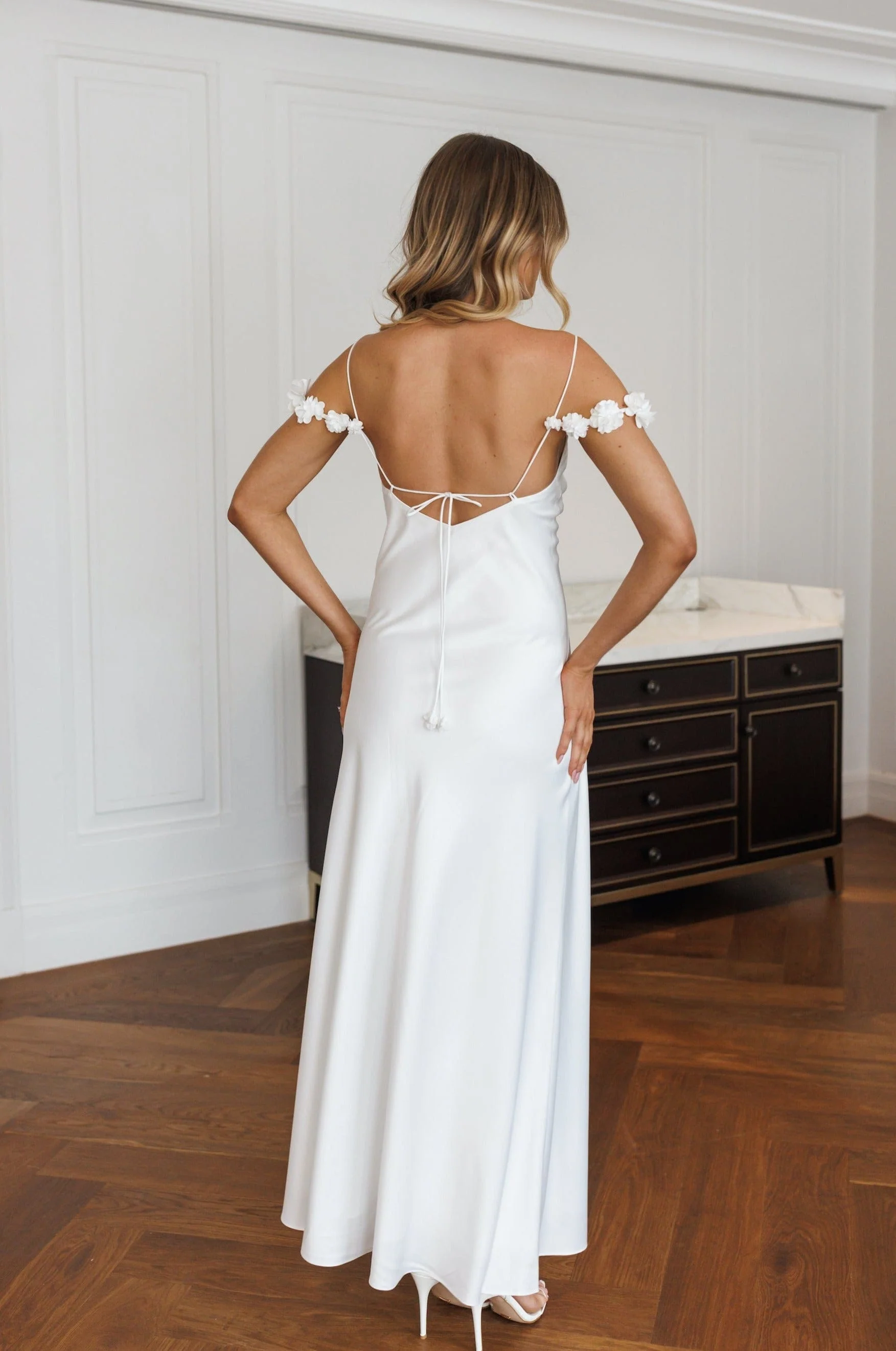 Ivy Floral Maxi Bridal Slip - Image 3
