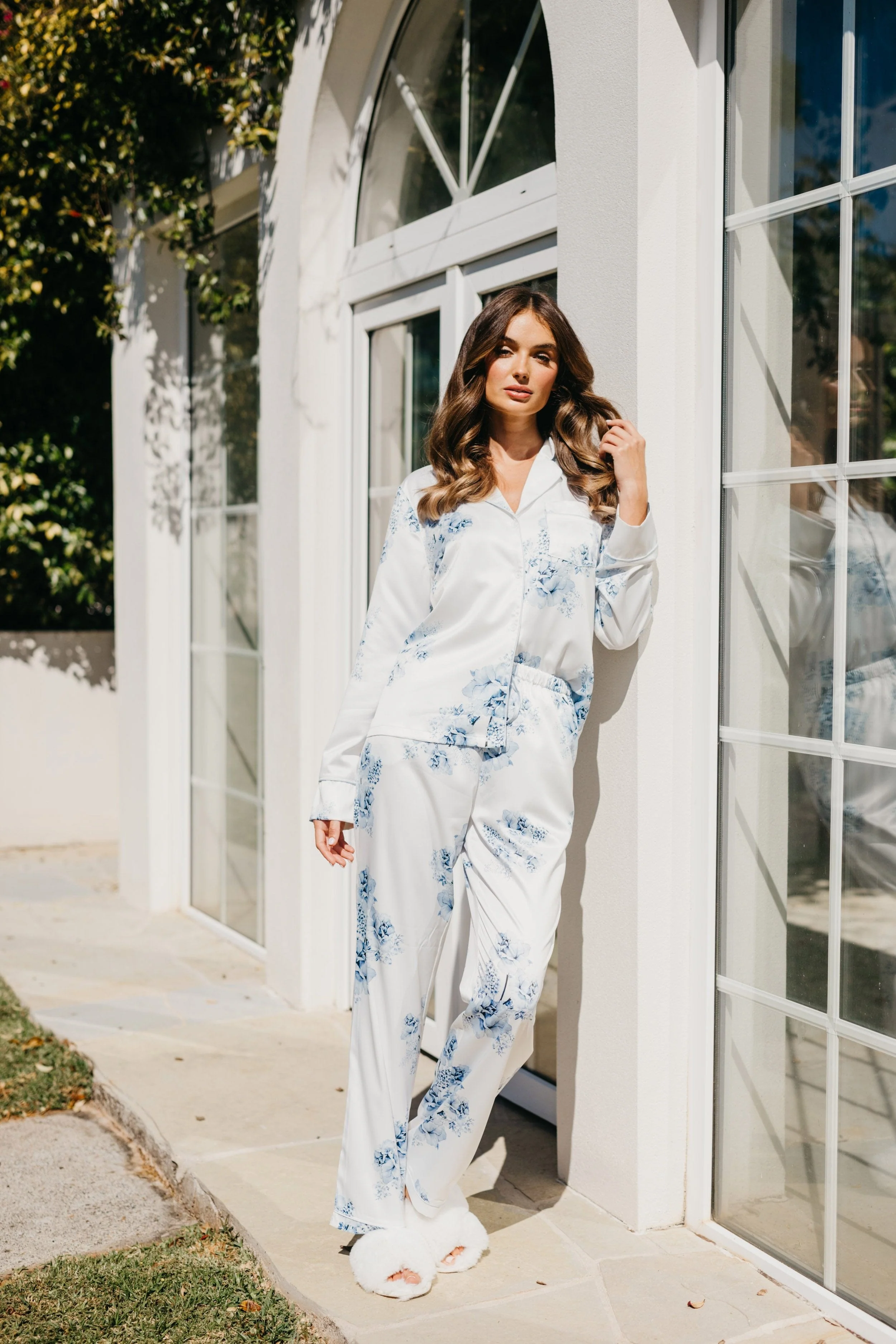 Katerina Bleu De Fleur Printed PJ Set - Image 10