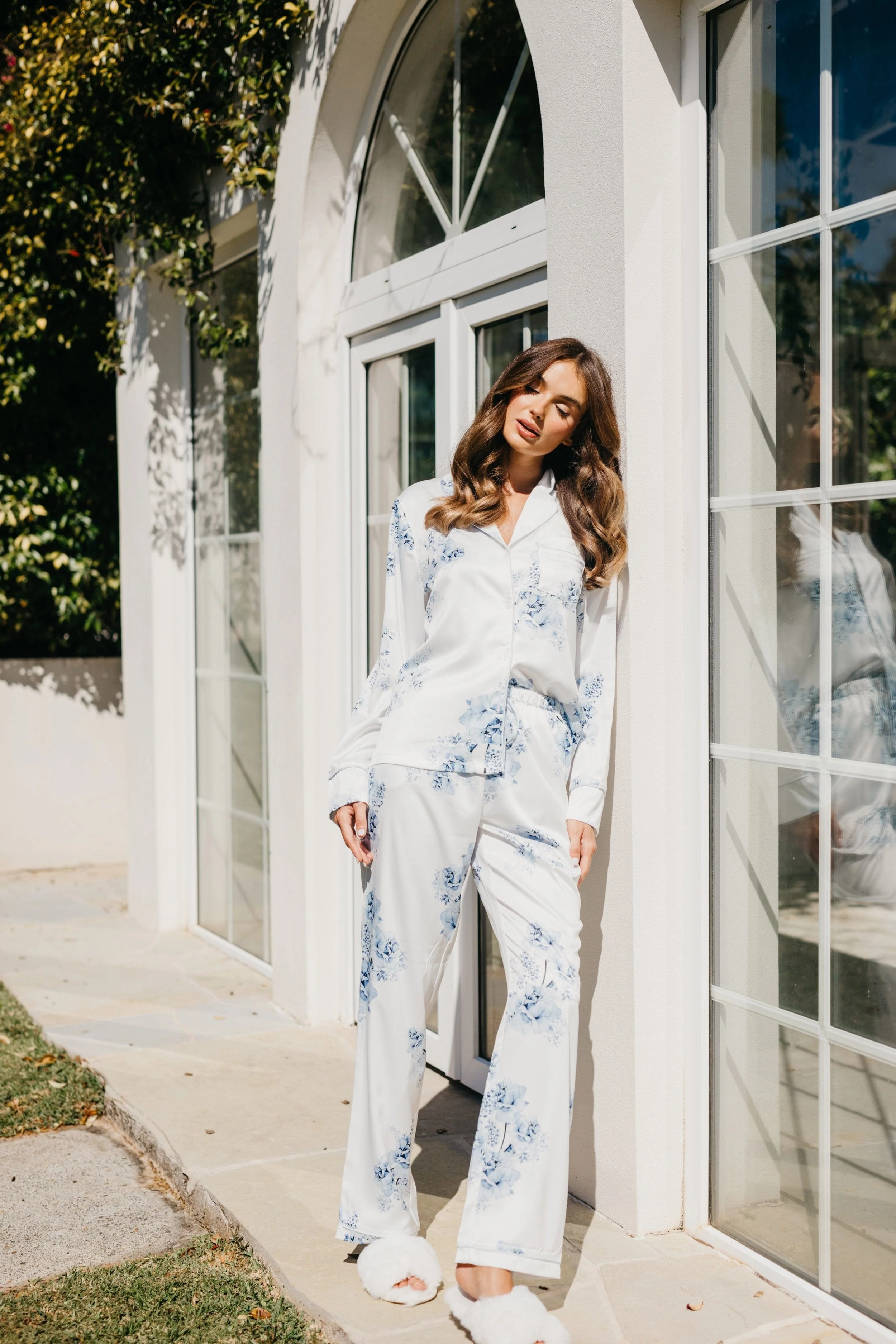 Katerina Bleu De Fleur Printed PJ Set - Image 8