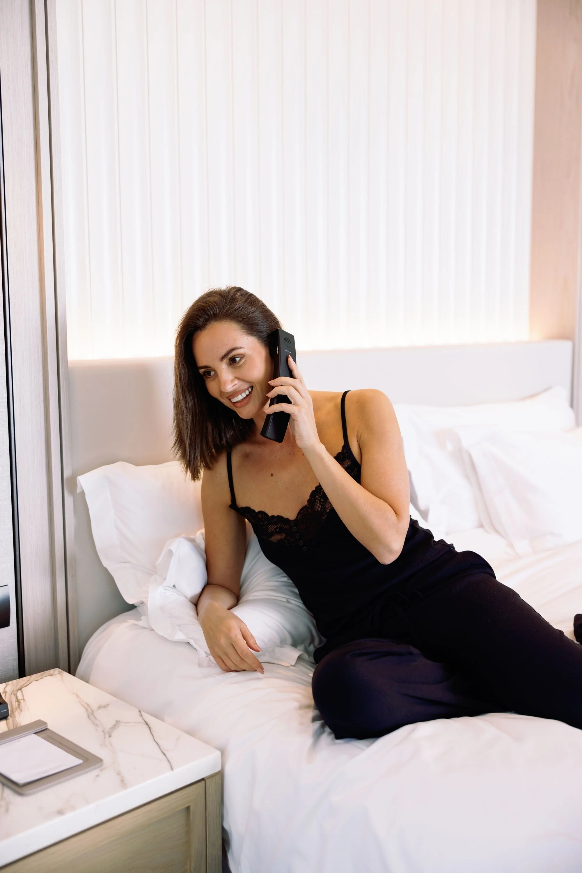 Colette Modal Cami and Pant Set in Black - Image 3