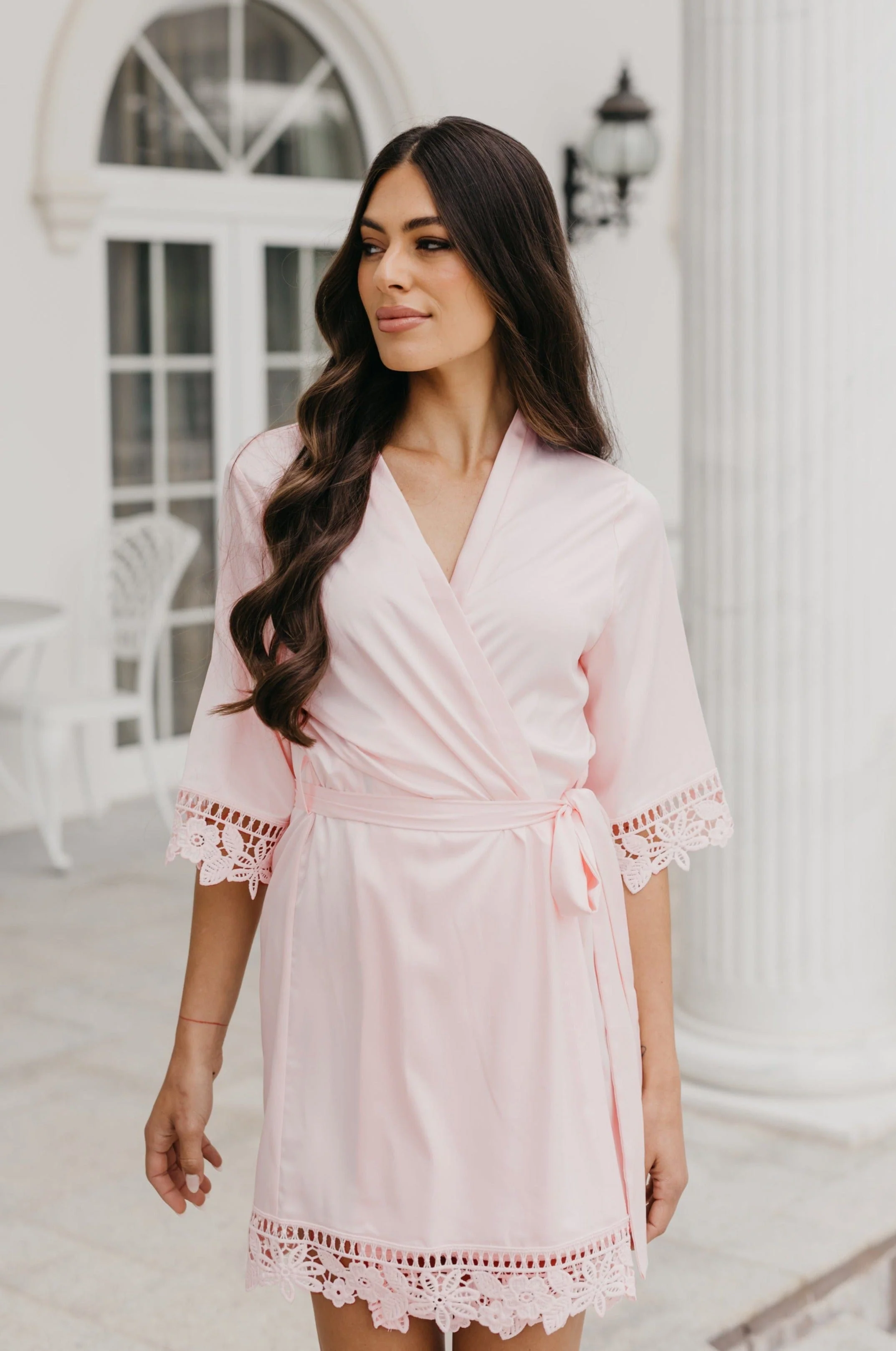 Lauren Lace Satin Robe - Image 12