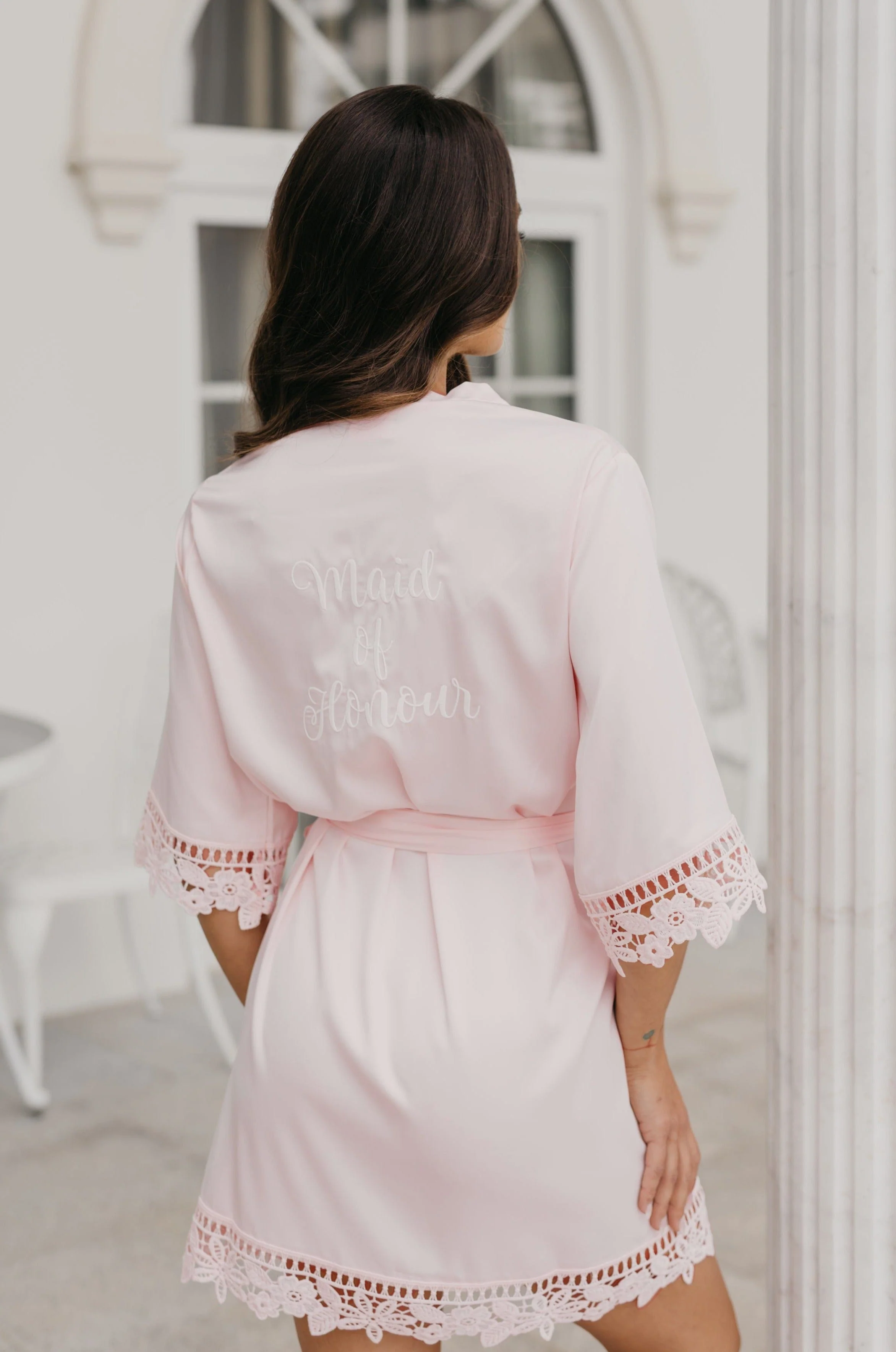 Lauren Lace Satin Robe - Image 11