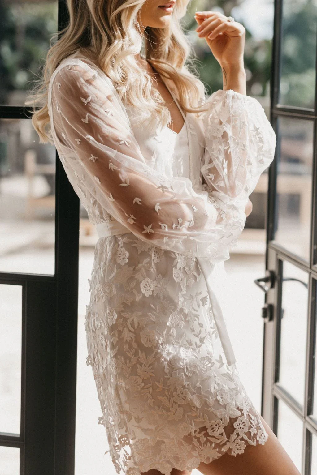 Maya Lace Robe - Includes Slip - Image 14
