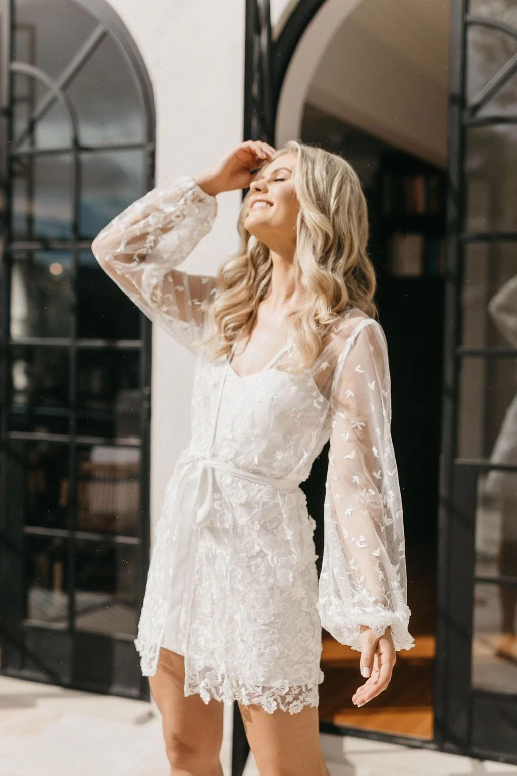 Maya Lace Robe - Includes Slip - Image 5