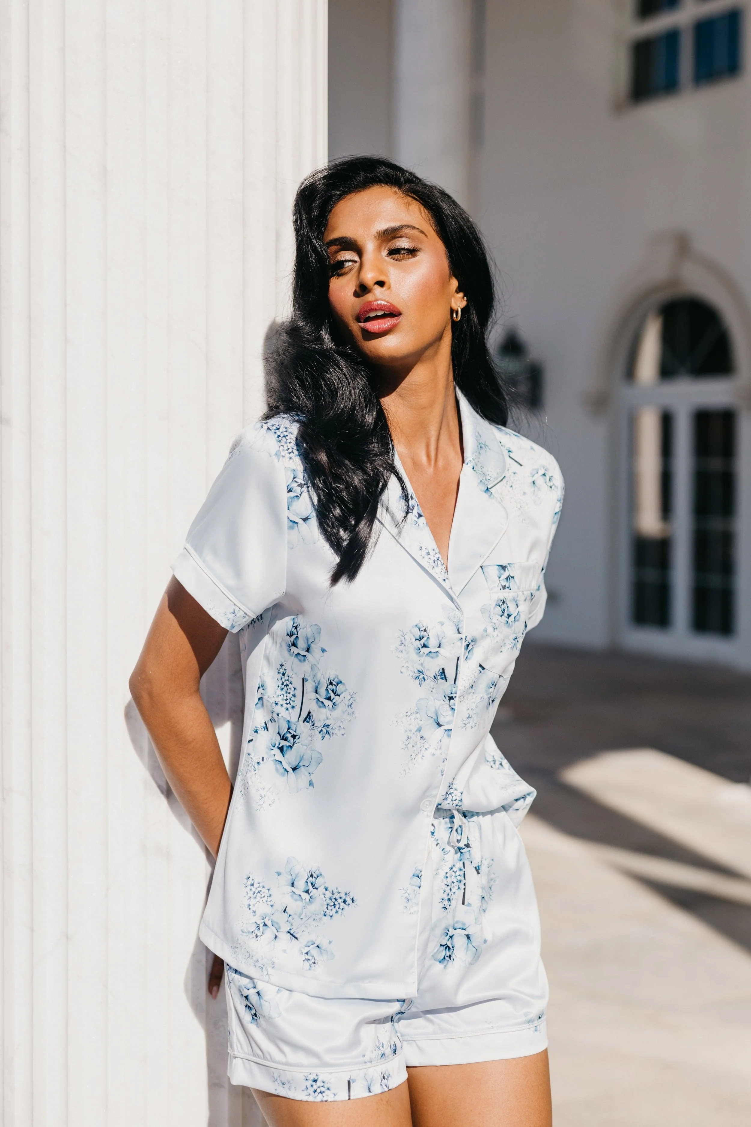 Mileva Bleu De Fleur Printed PJ Set - Image 15