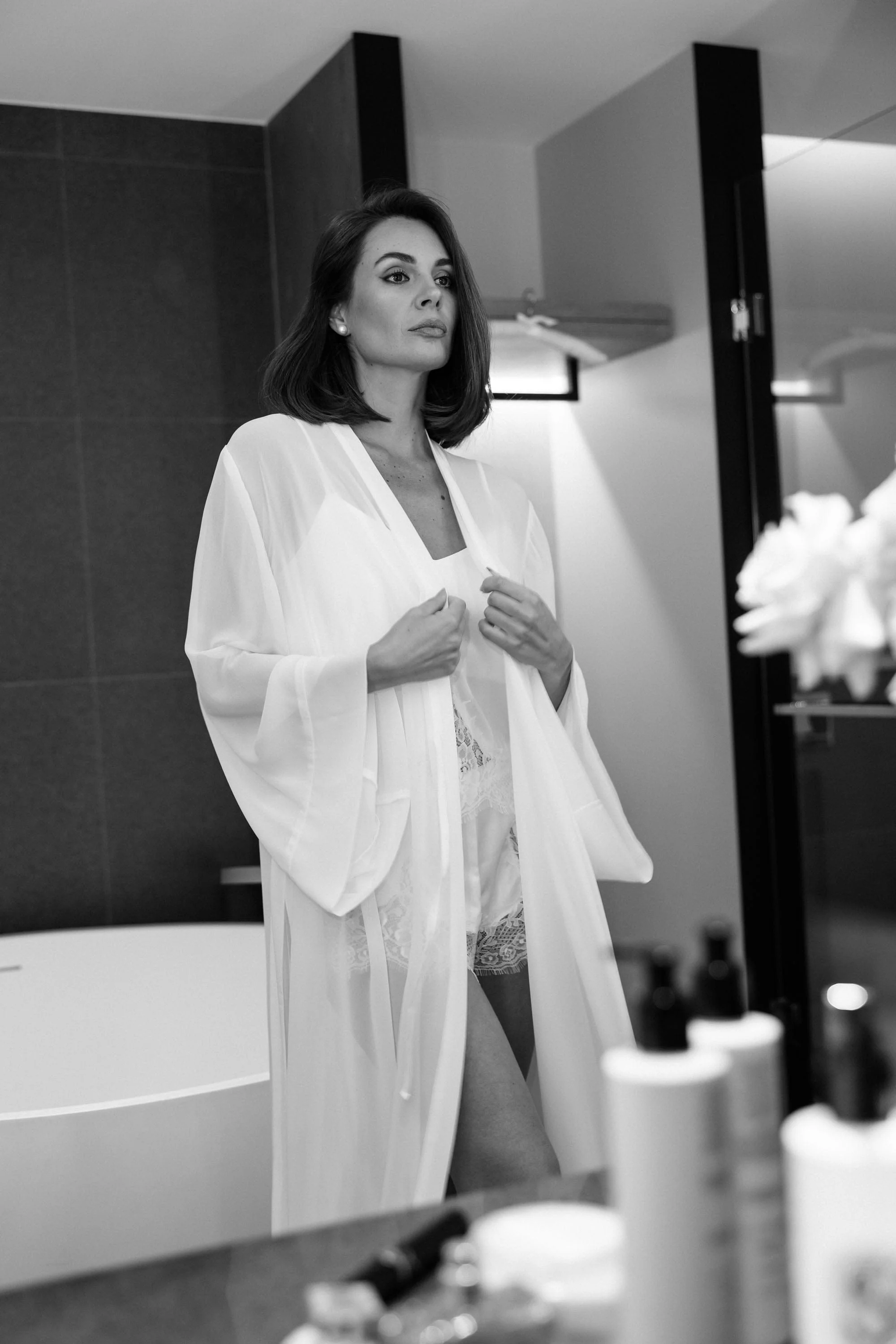 Olivia Georgette Bridal Robe - Image 11