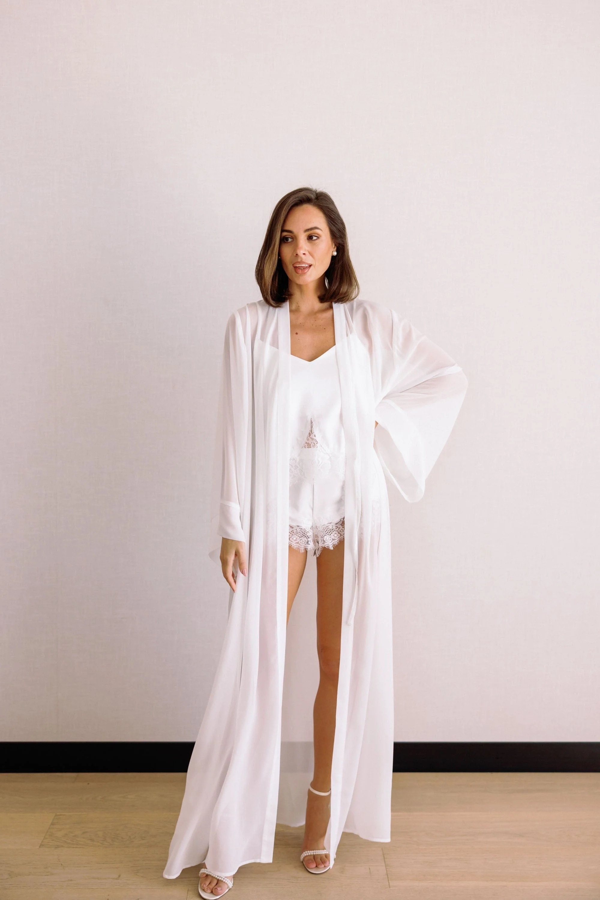 Olivia Georgette Bridal Robe - Image 12