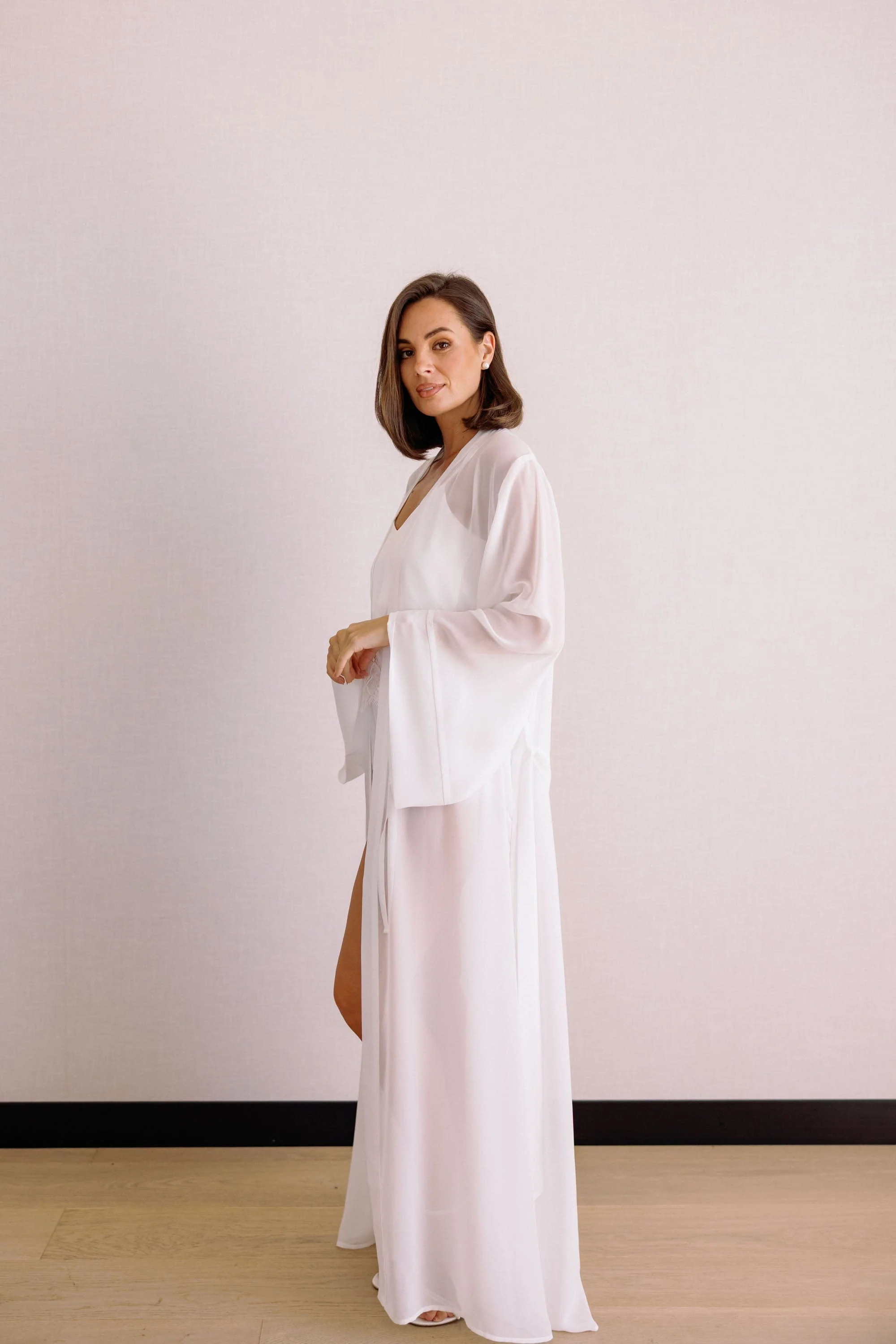 Olivia Georgette Bridal Robe - Image 13