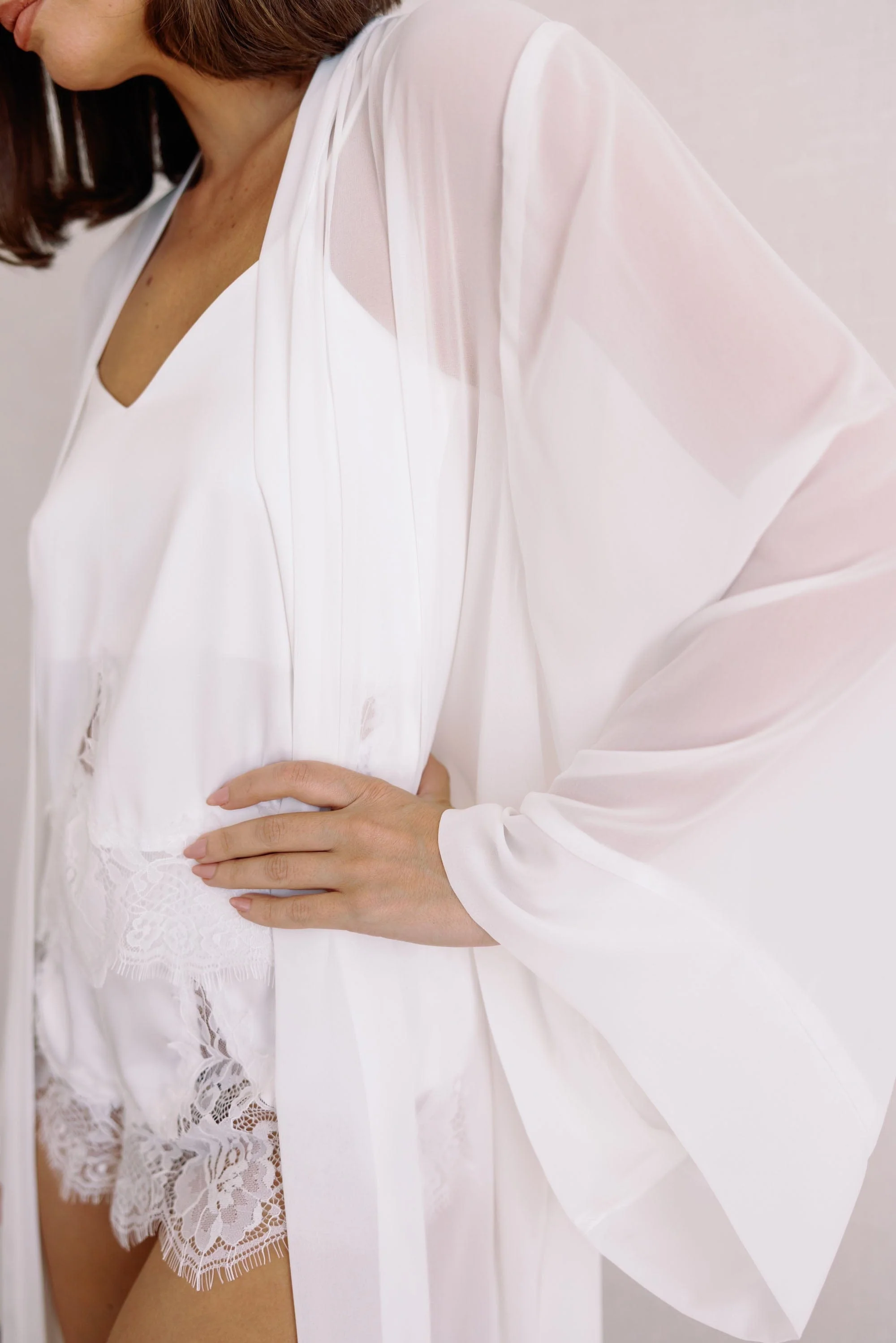 Olivia Georgette Bridal Robe - Image 14