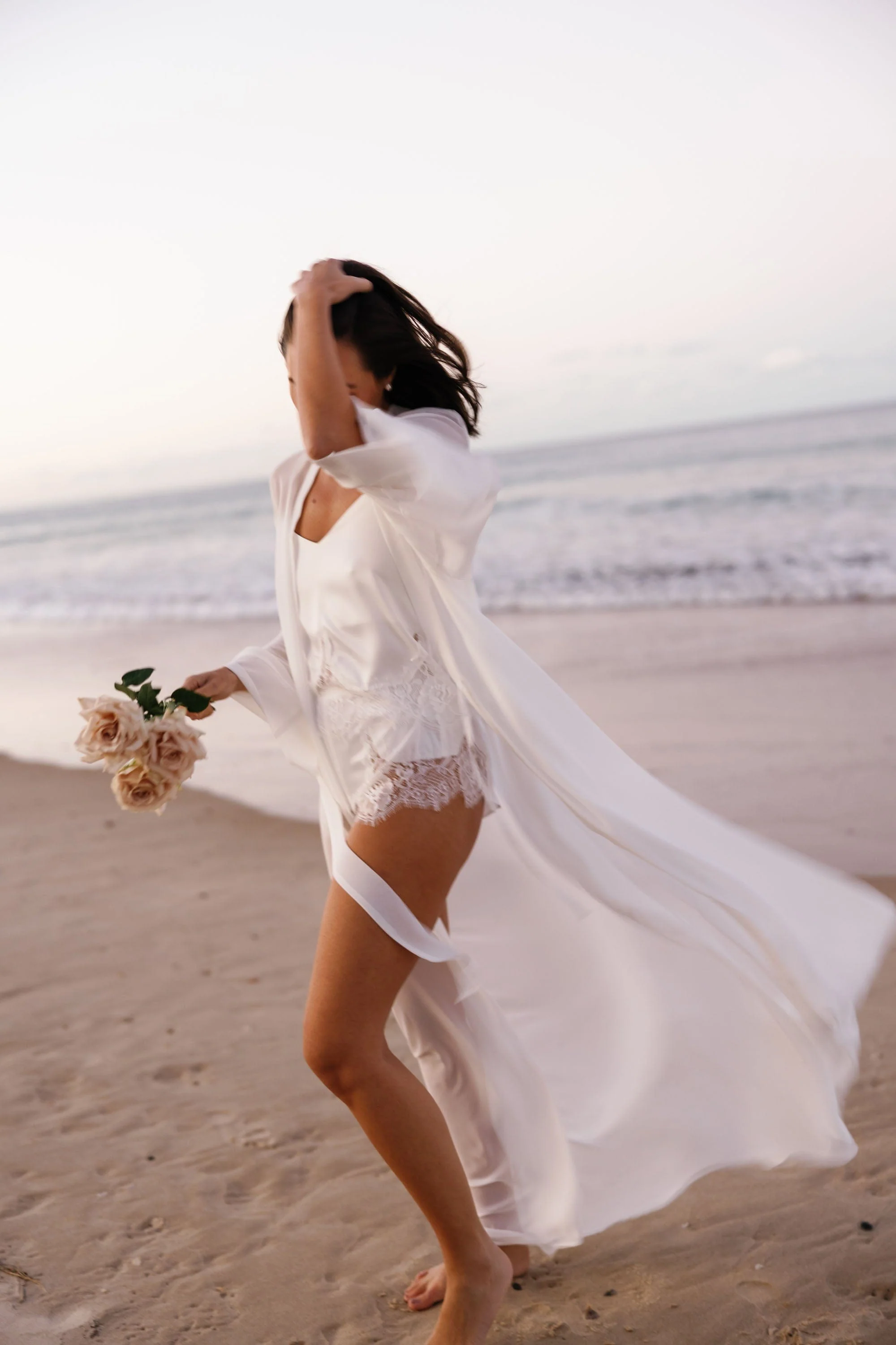 Olivia Georgette Bridal Robe - Image 2