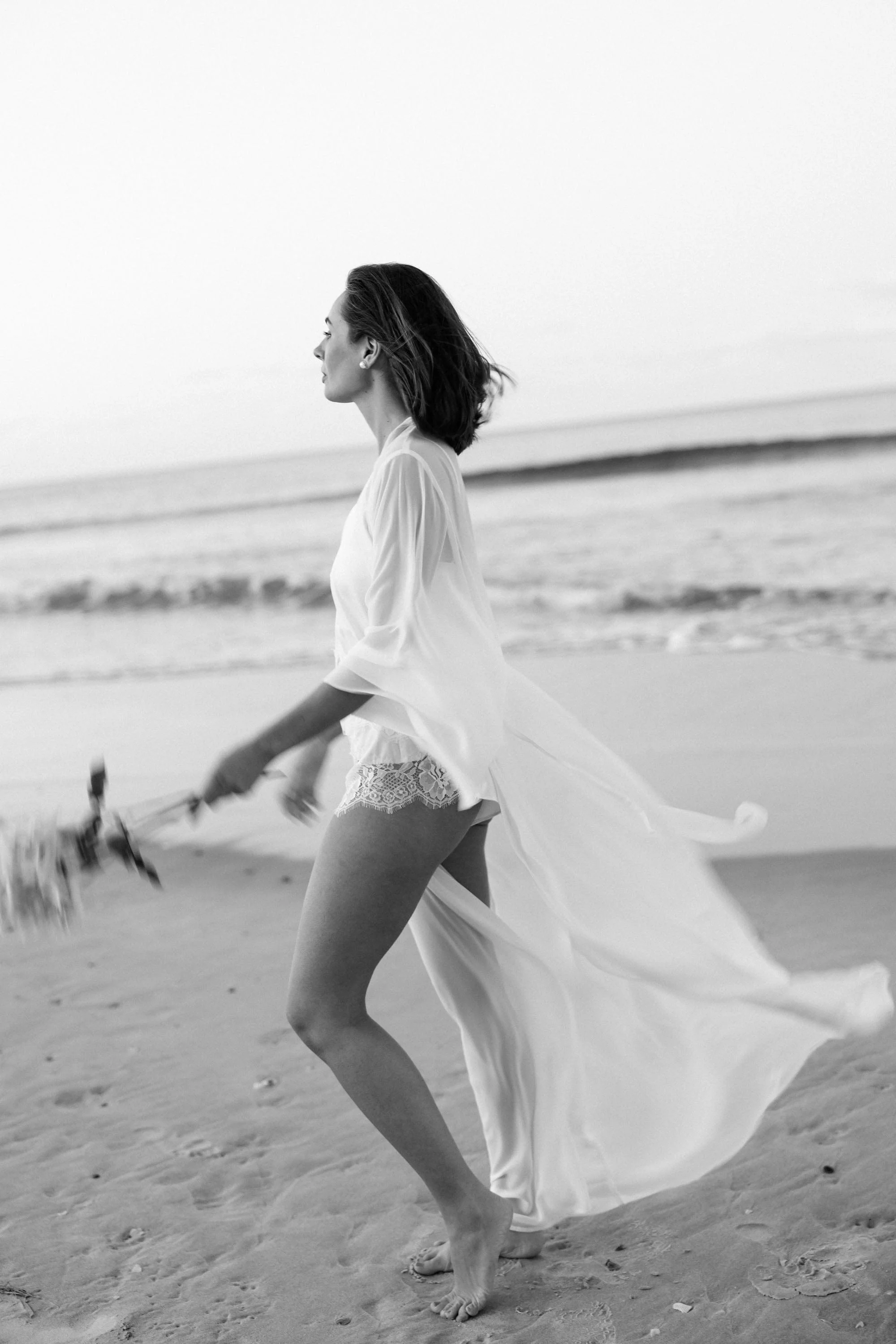 Olivia Georgette Bridal Robe - Image 3
