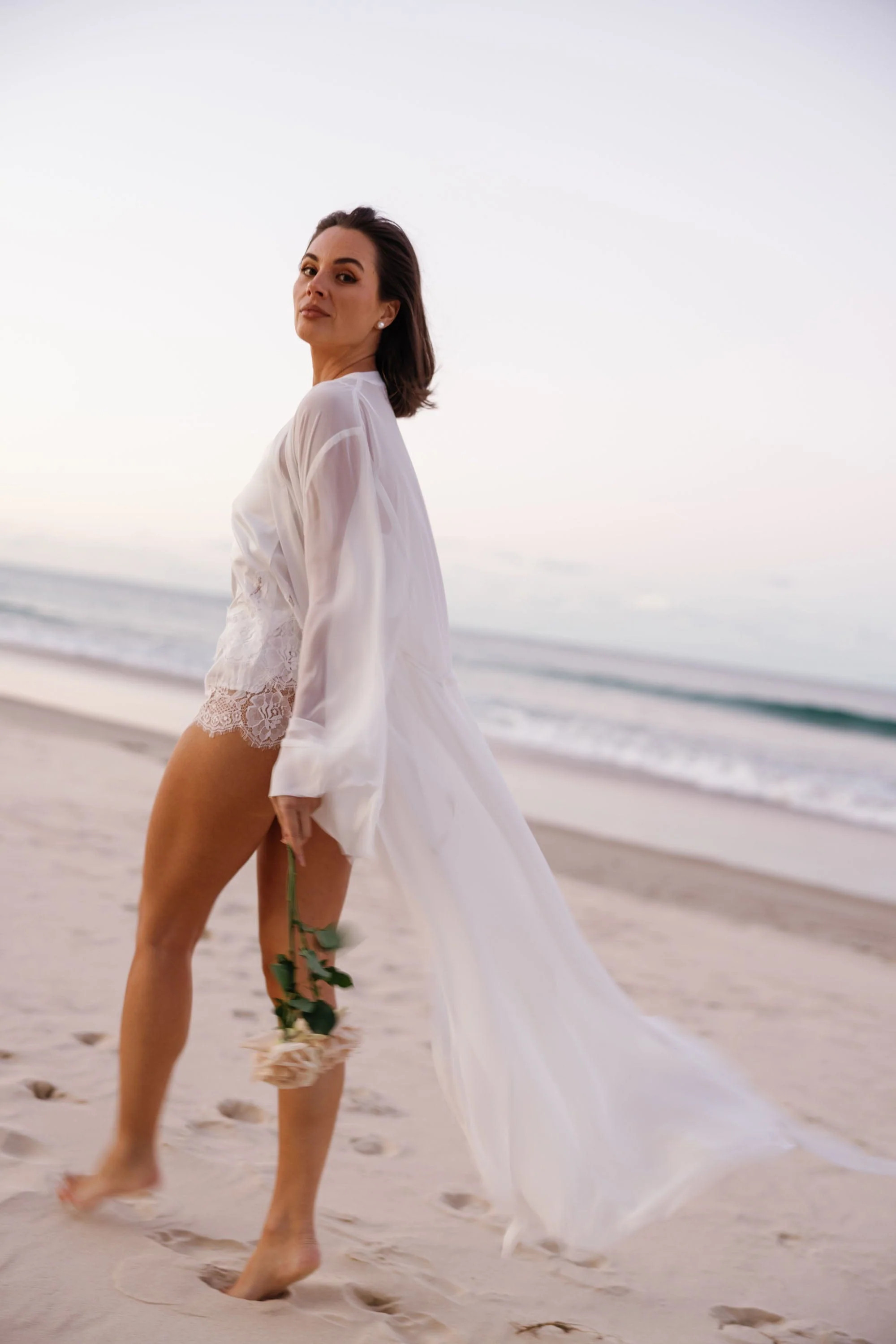 Olivia Georgette Bridal Robe - Image 5