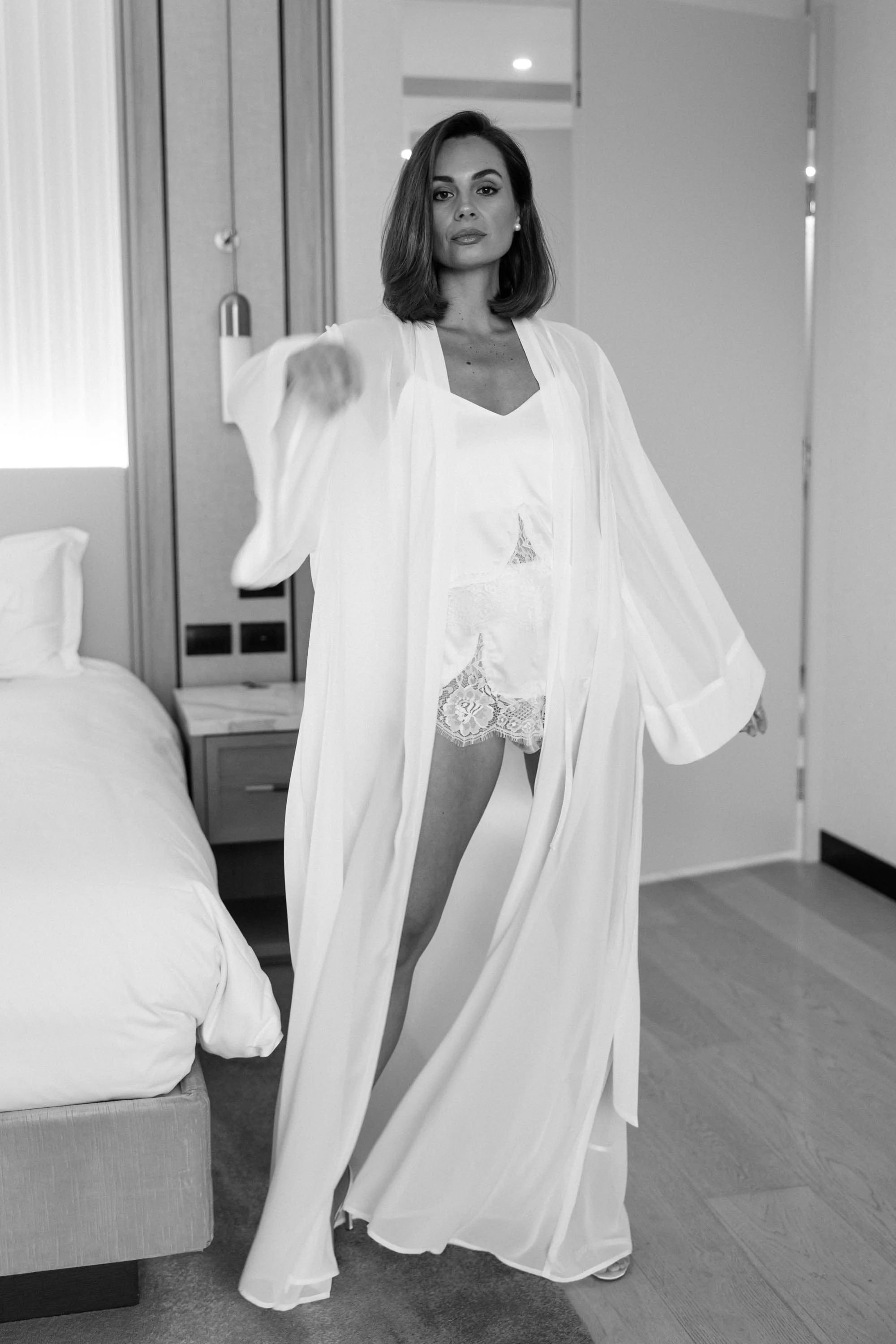 Olivia Georgette Bridal Robe - Image 7