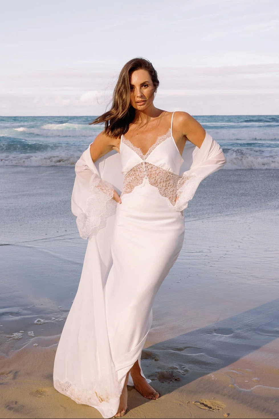 Sara Lace Maxi Bridal Slip - Image 3