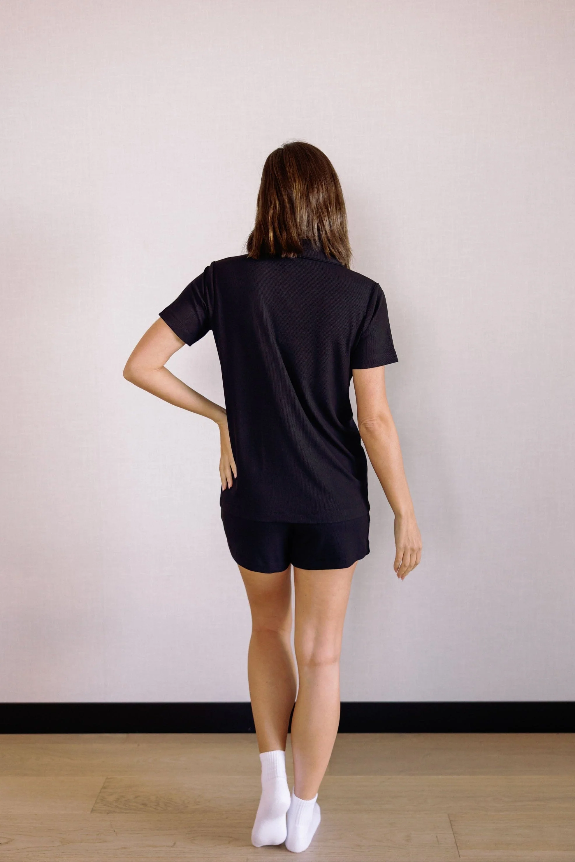 Dakota Short Modal Pyjamas in Black - Image 6