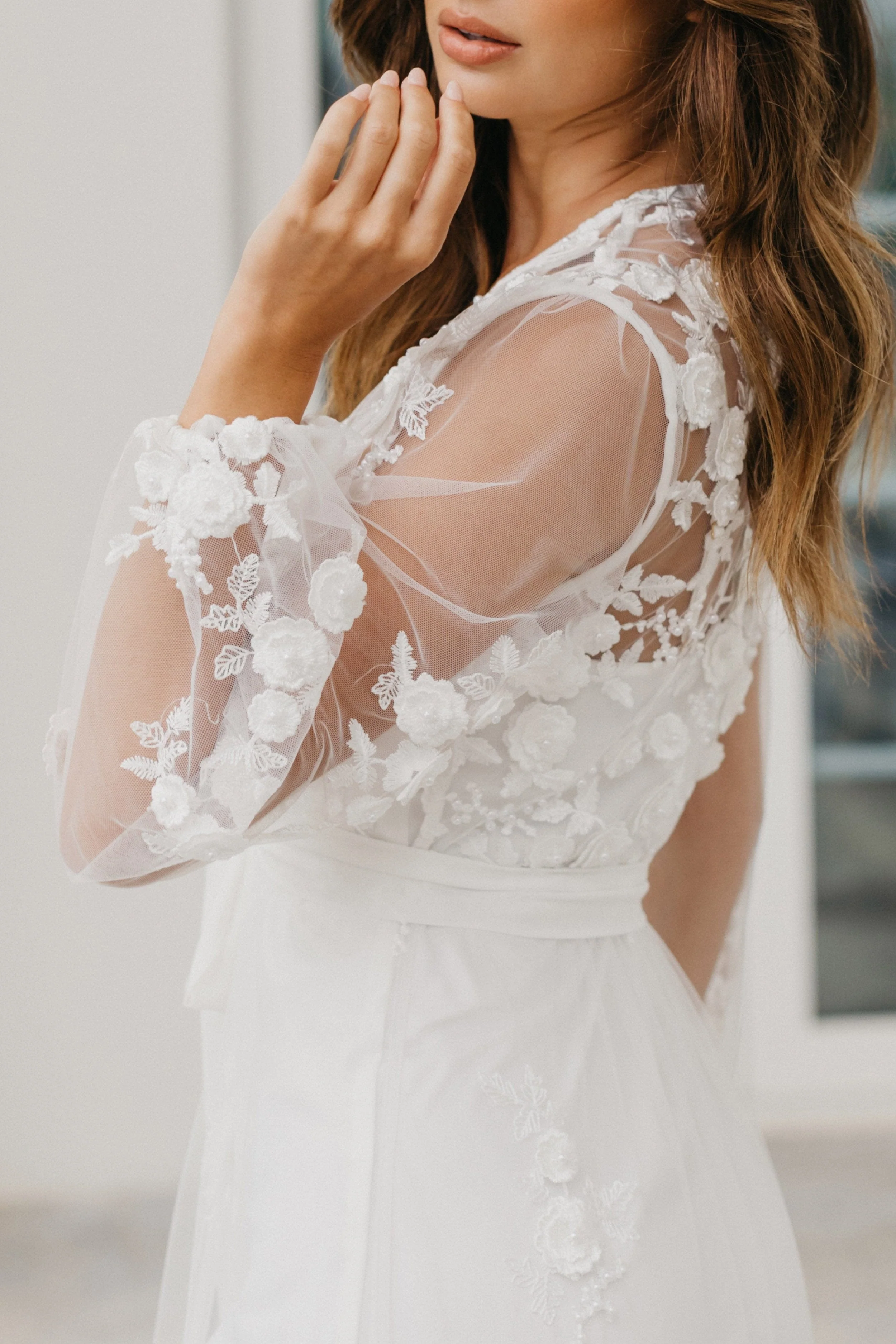 Steffanie Beaded Floral Lace Maxi - Includes Slip - Image 11