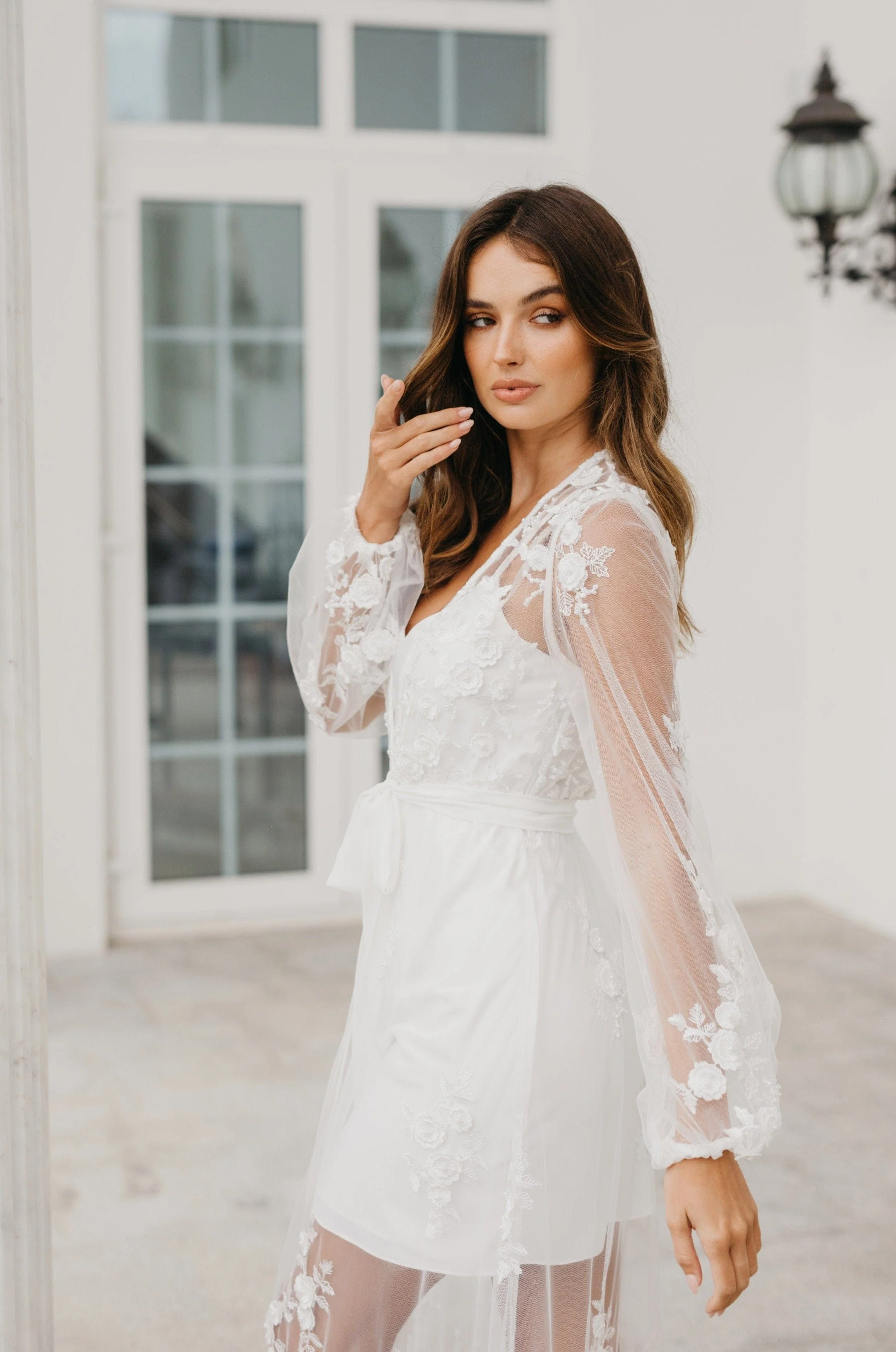 Steffanie Beaded Floral Lace Maxi - Includes Slip - Image 12