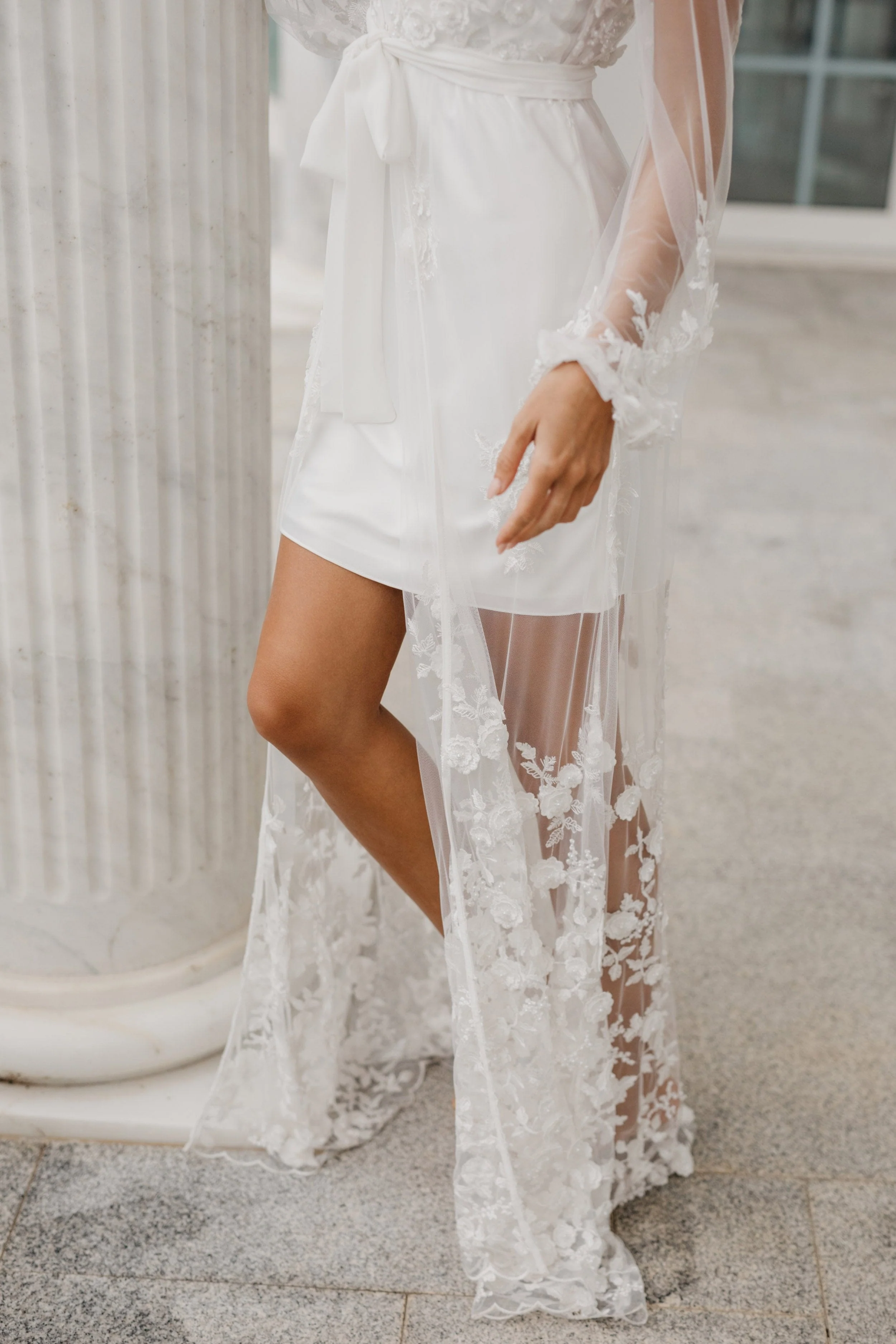 Steffanie Beaded Floral Lace Maxi - Includes Slip - Image 16