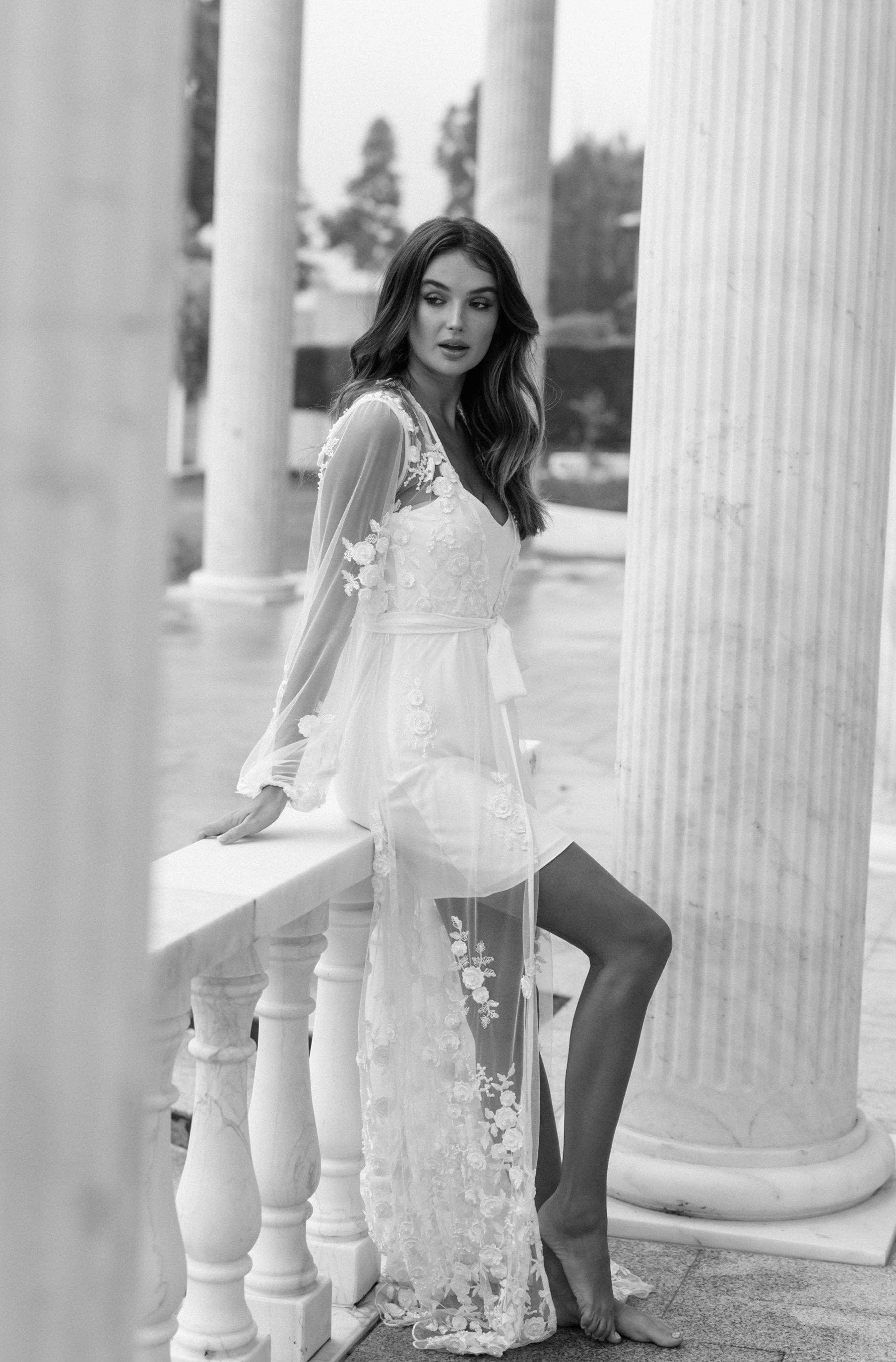 Steffanie Beaded Floral Lace Maxi - Includes Slip - Image 18