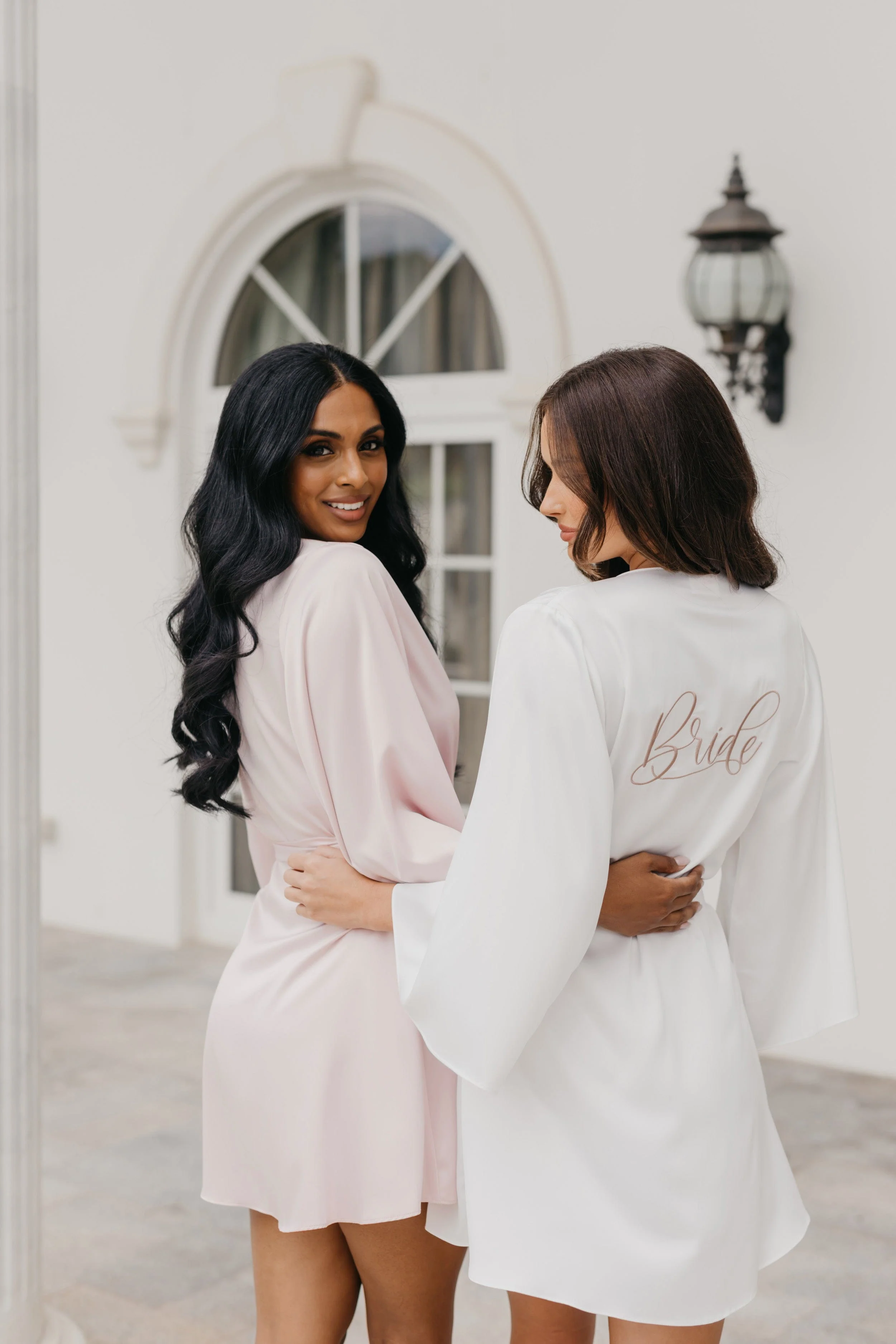 Willow Petal Hem Satin Trim Robe - Image 7
