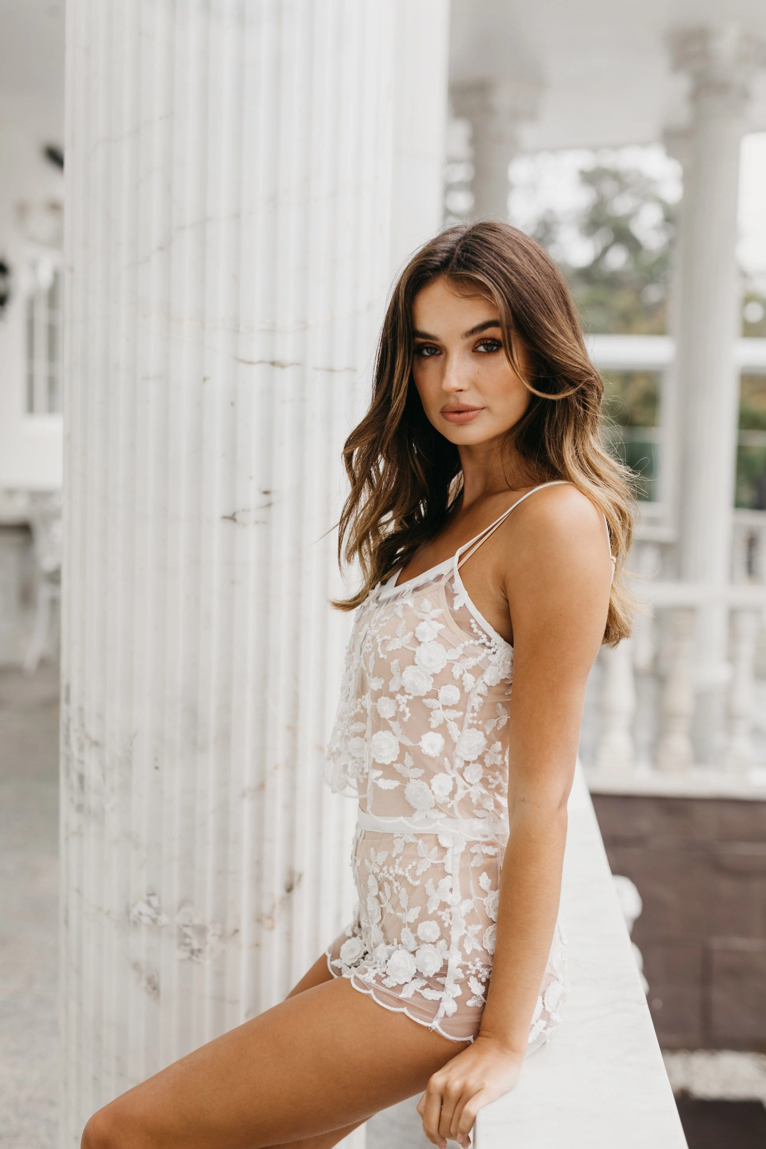 Zara Lace Beaded Bridal Set - Image 12