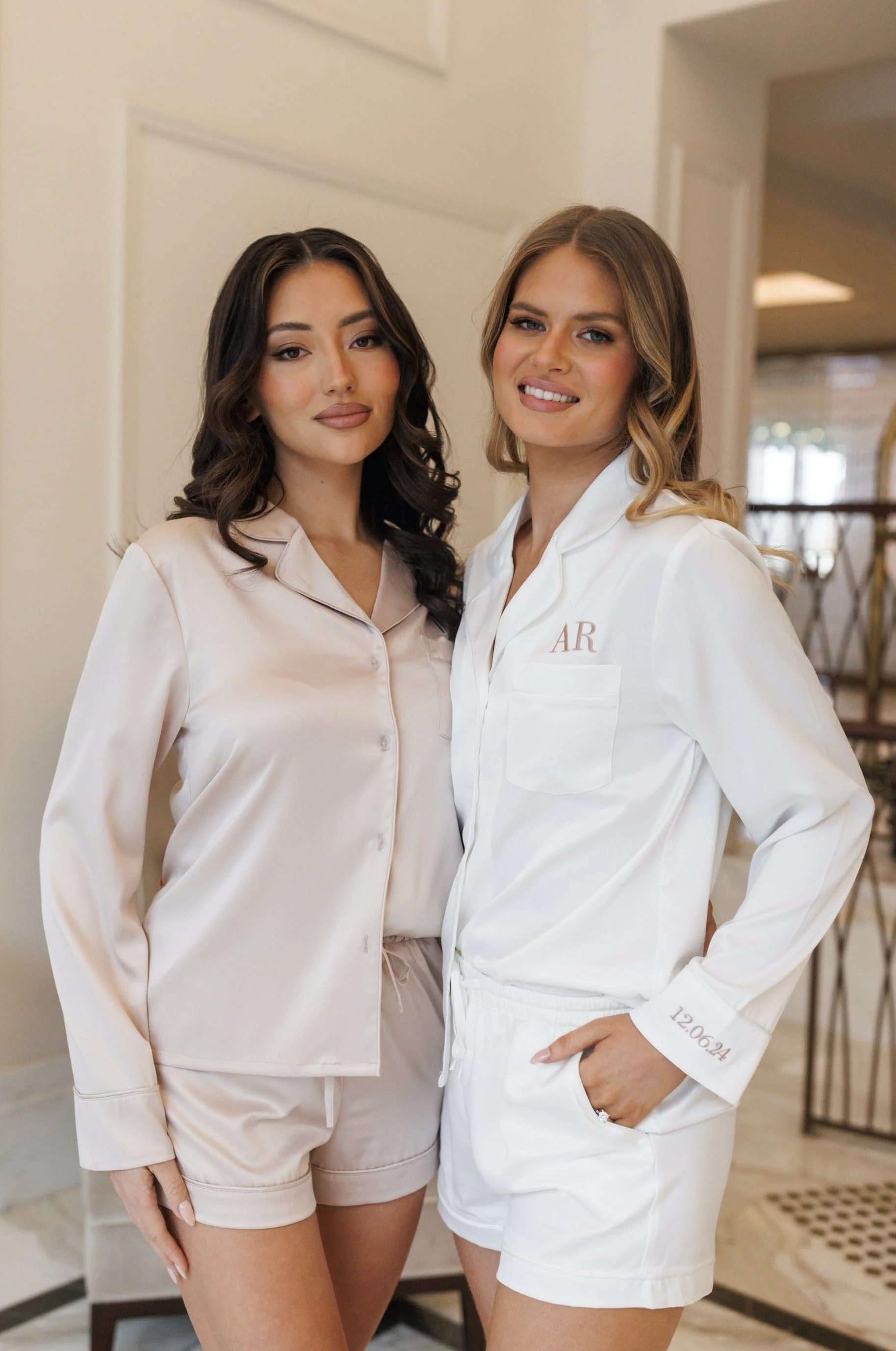 Zoe Premium Satin Bridesmaid Sleep Set - Image 6